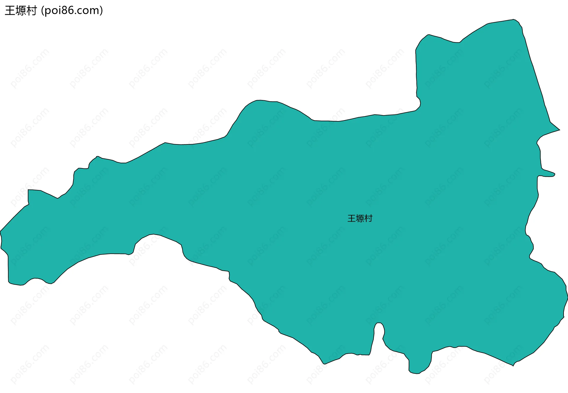 王塬村边界地图