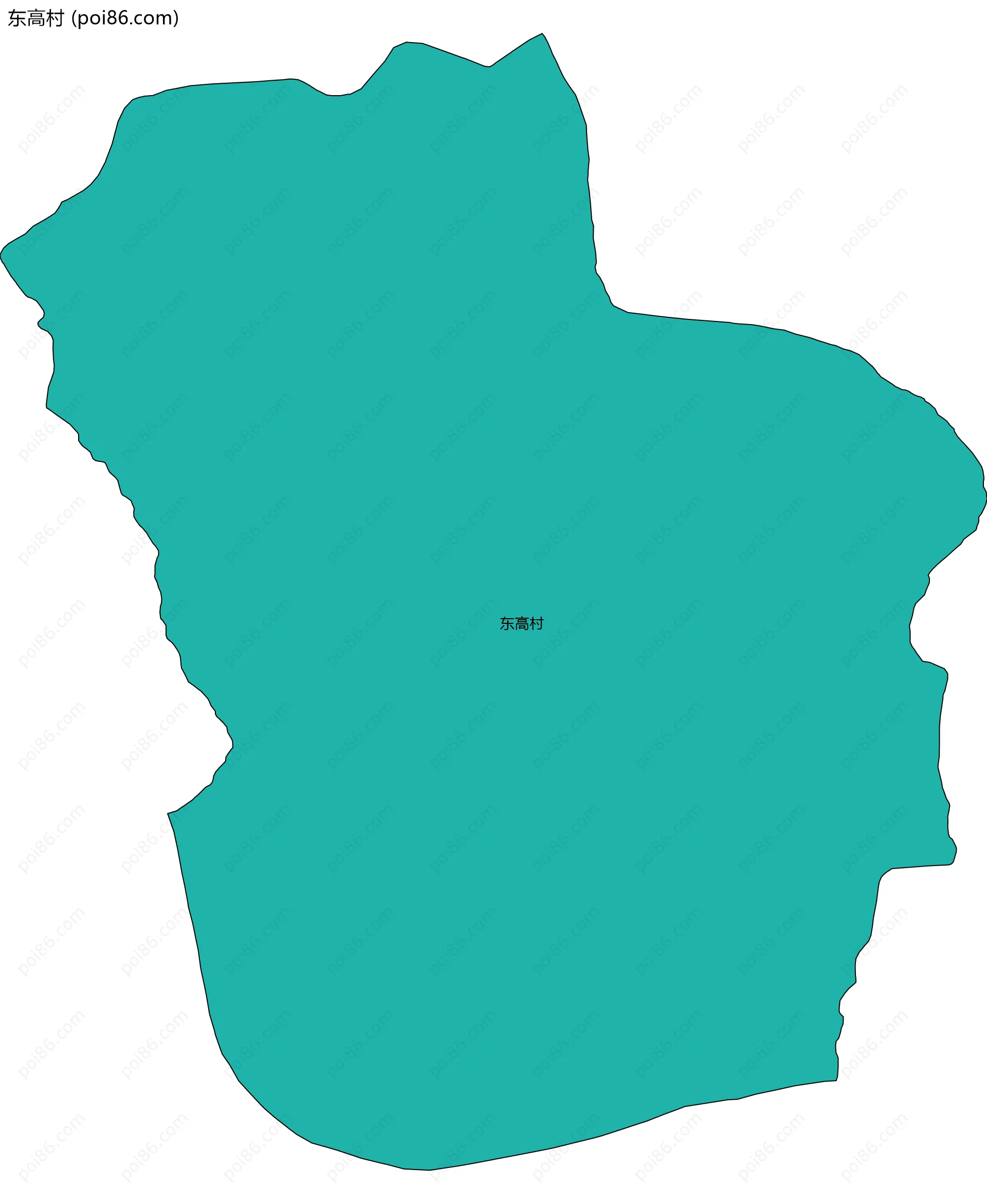 东高村边界地图