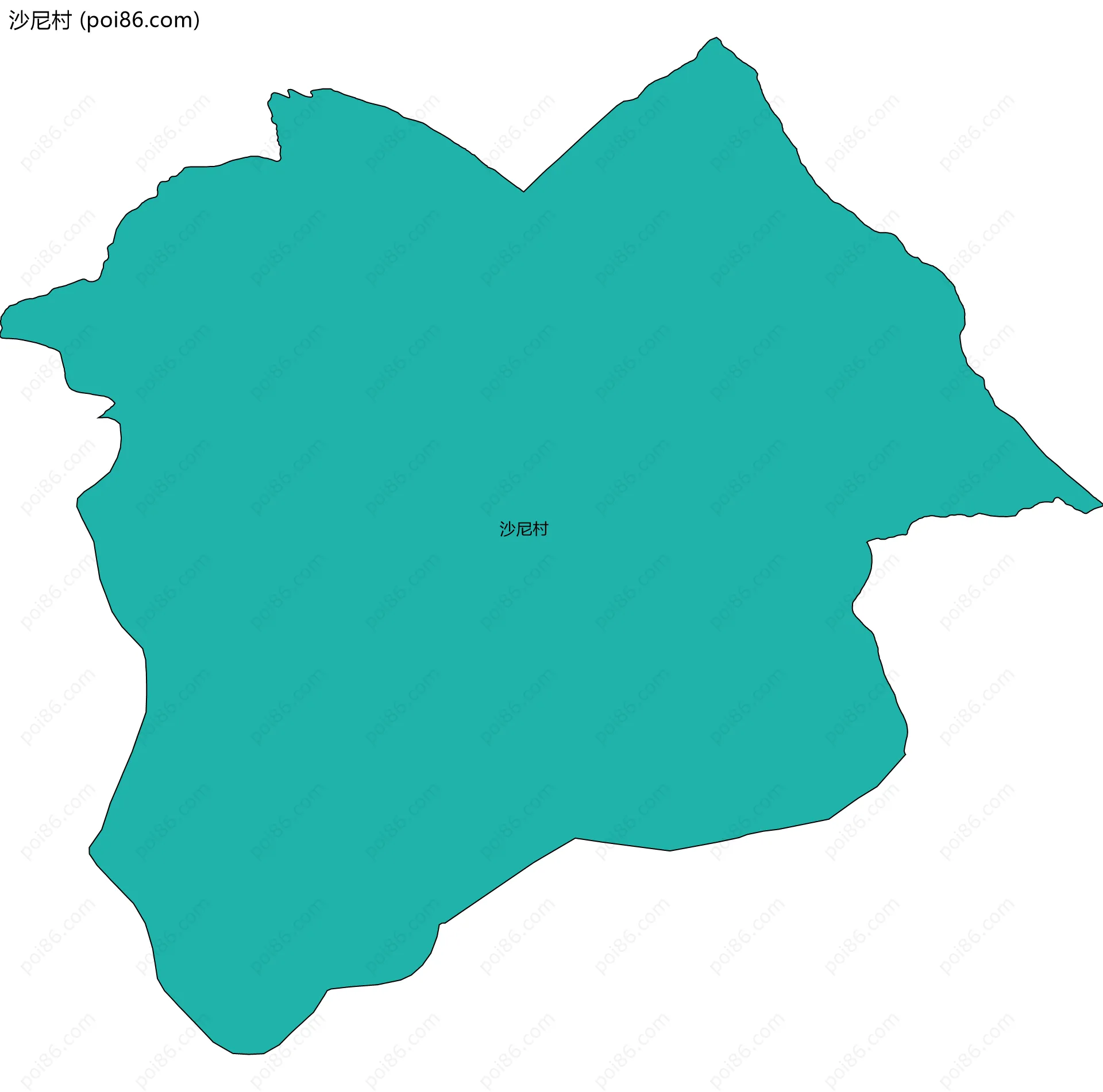 沙尼村边界地图