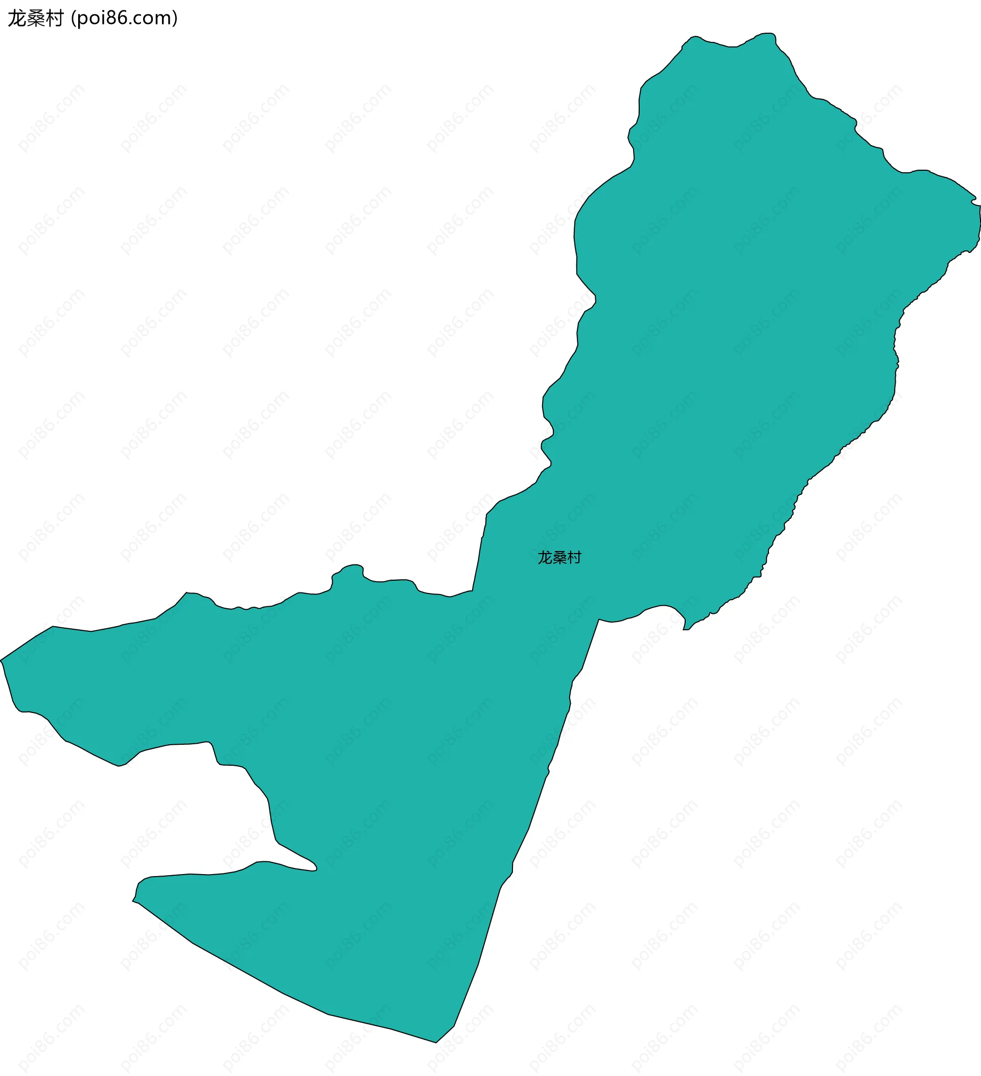 龙桑村边界地图