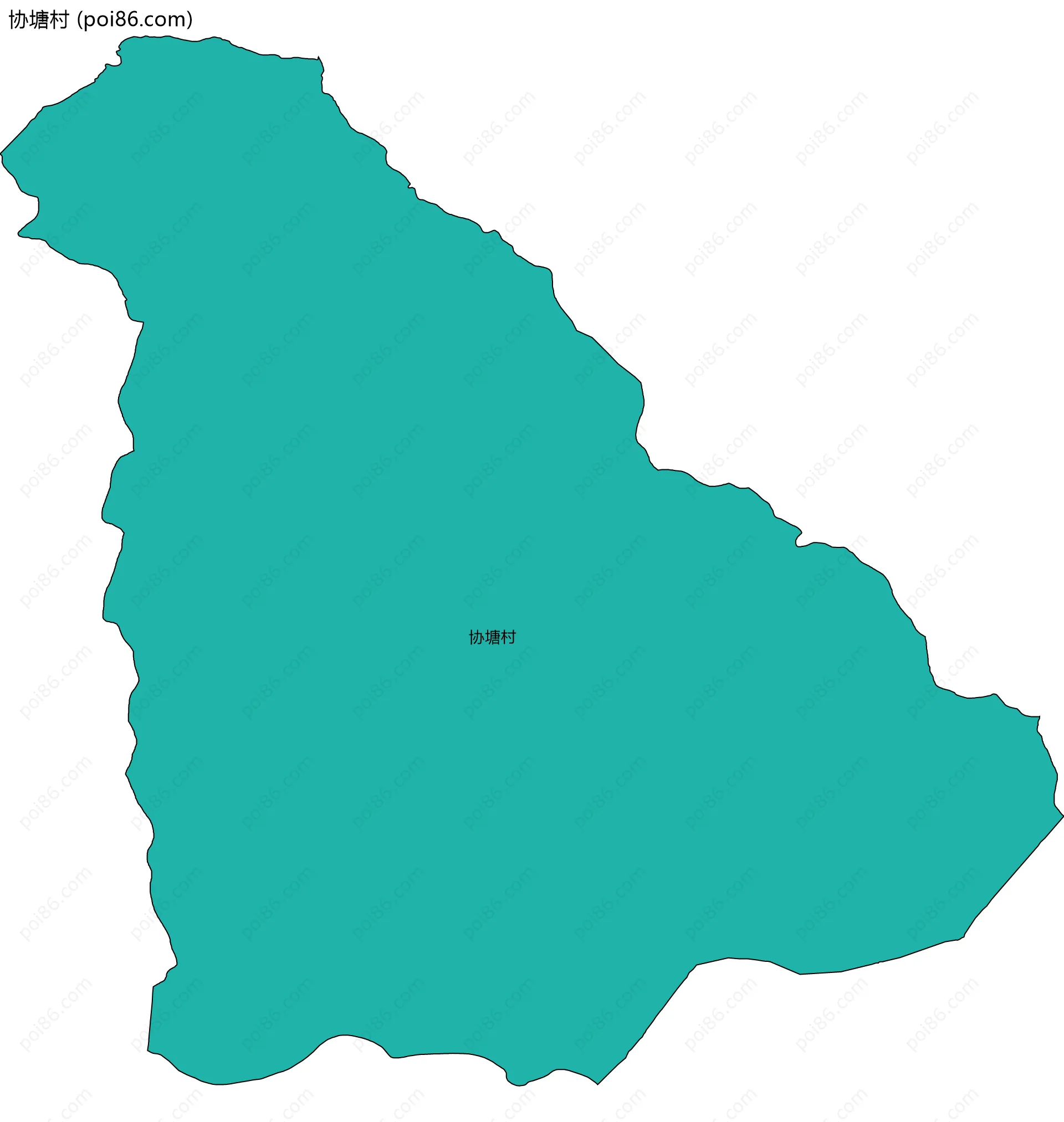 协塘村边界地图