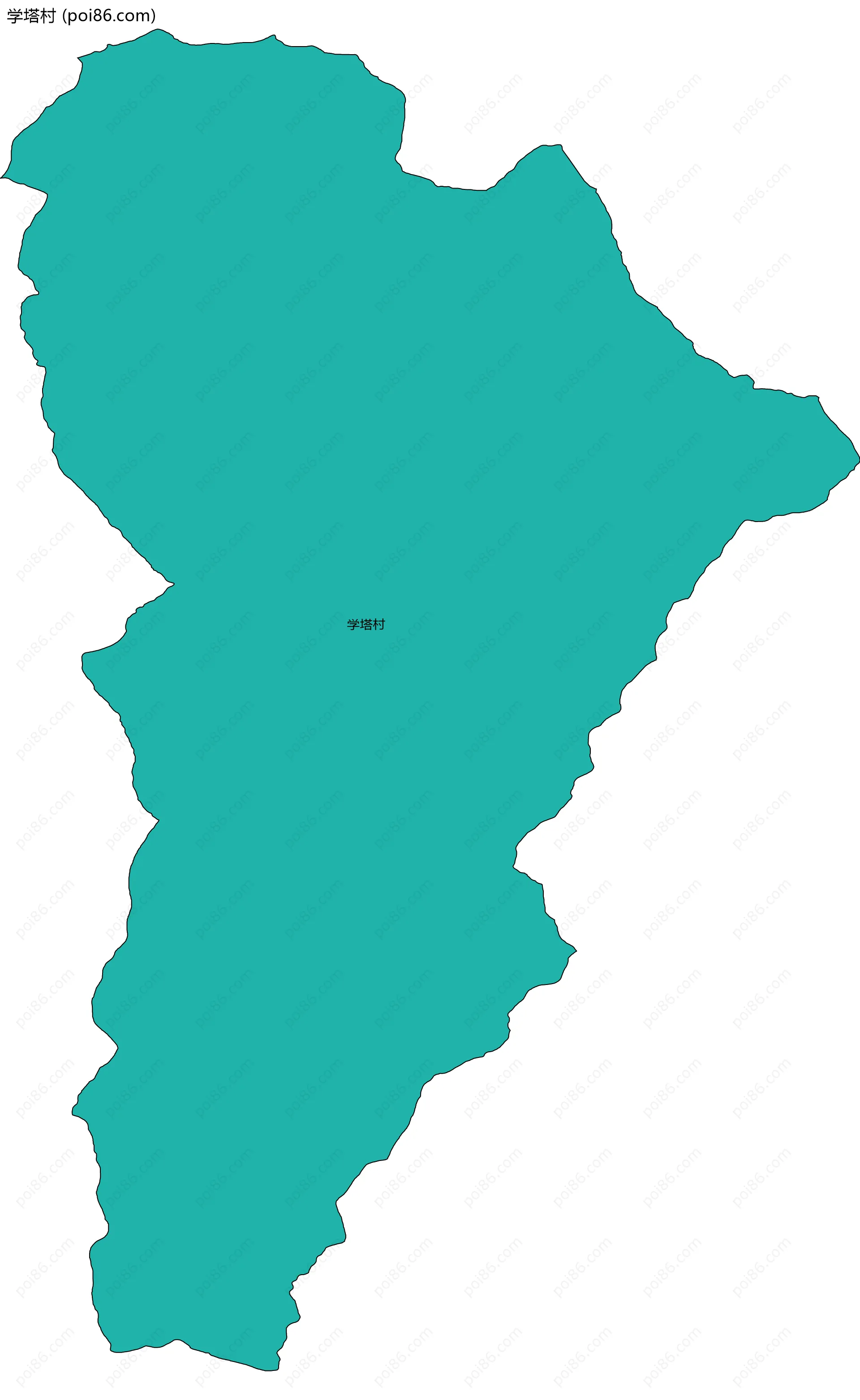 学塔村边界地图