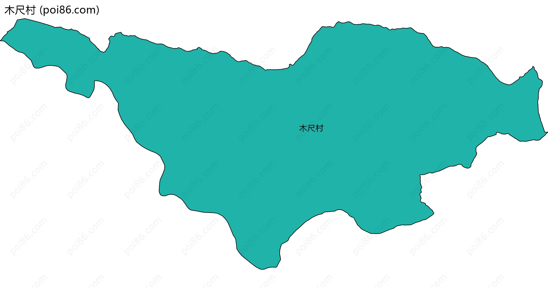 木尺村边界地图