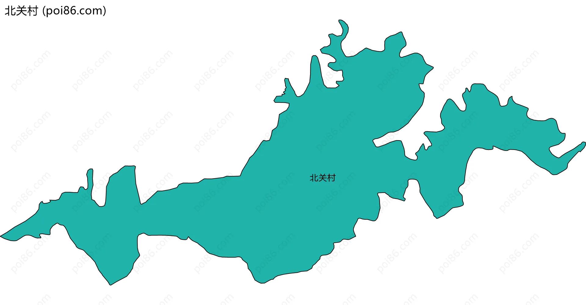 北关村边界地图