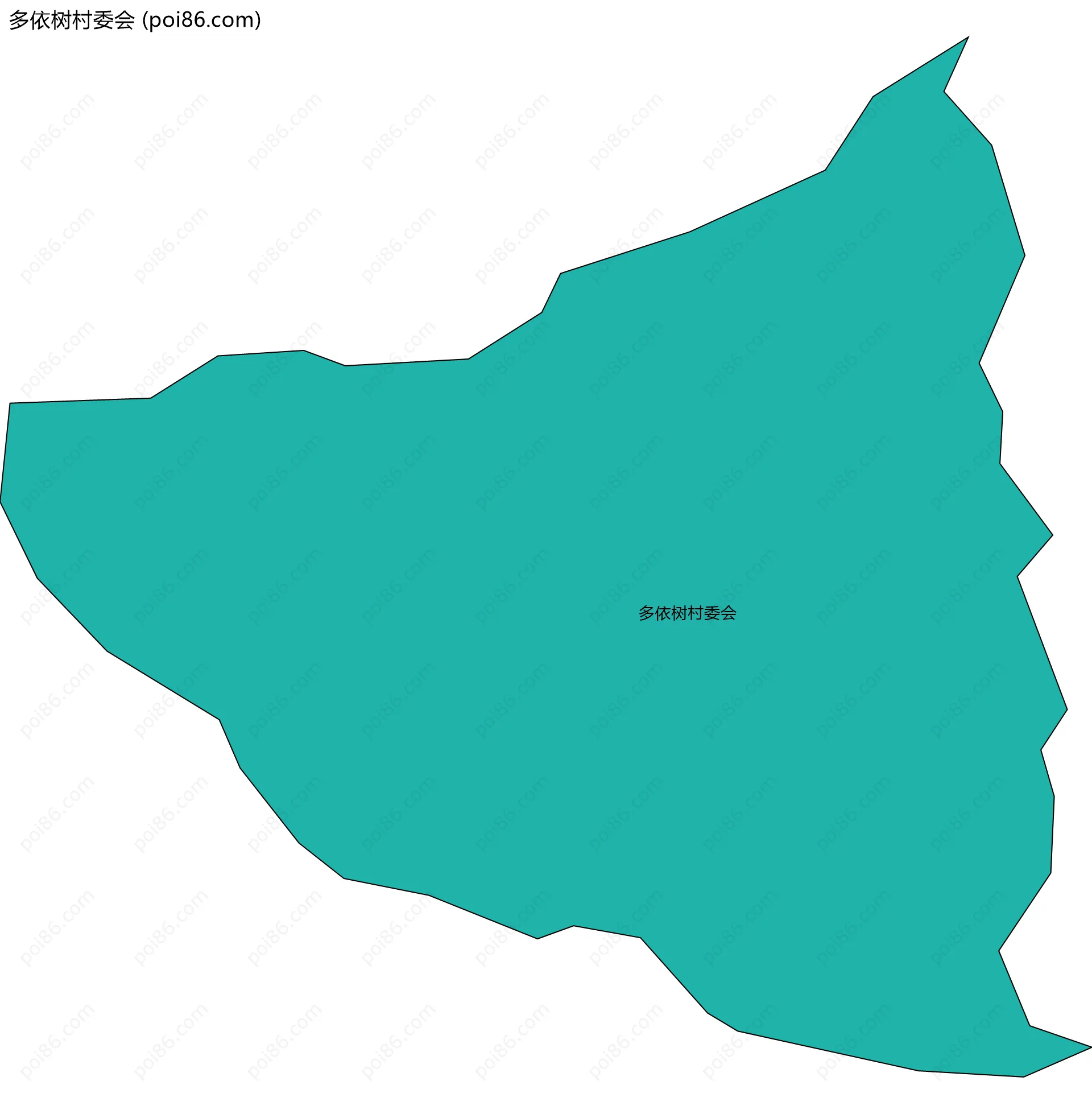 多依树村委会边界地图