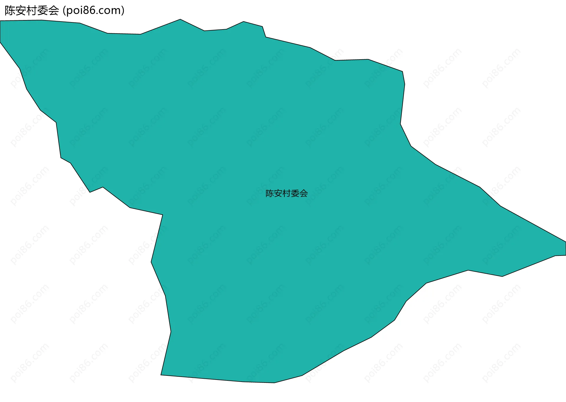 陈安村委会边界地图