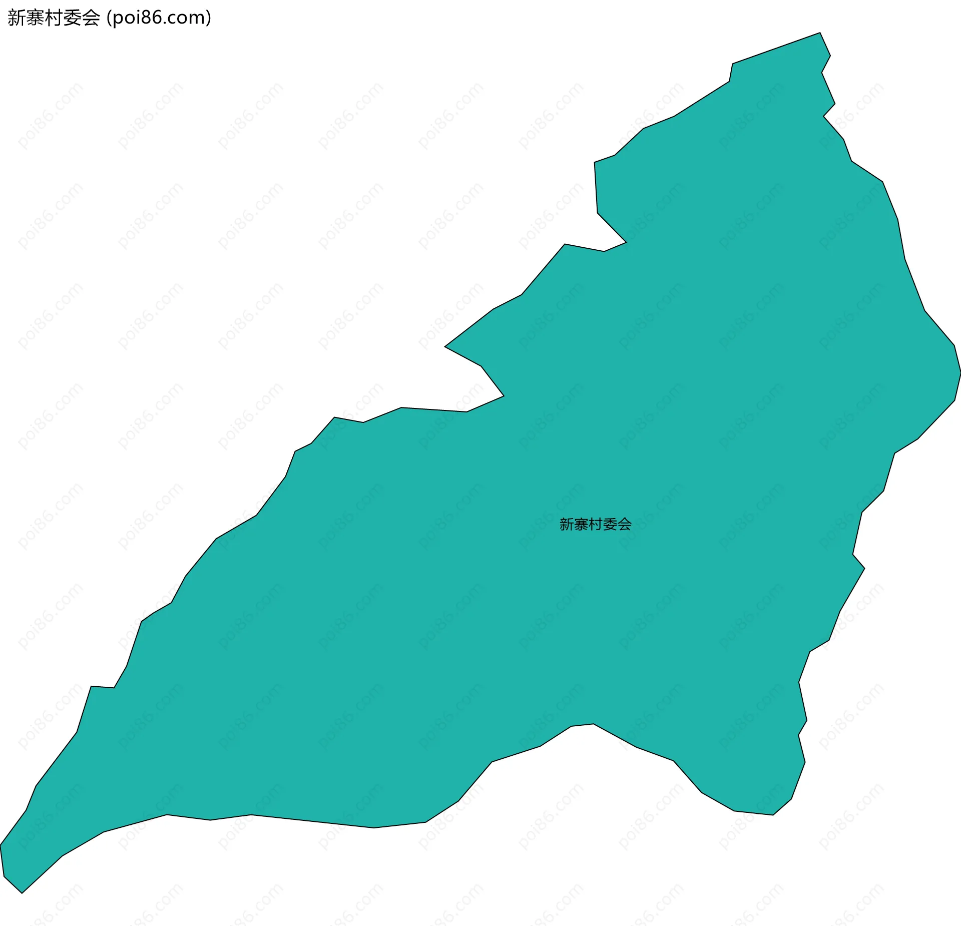 新寨村委会边界地图