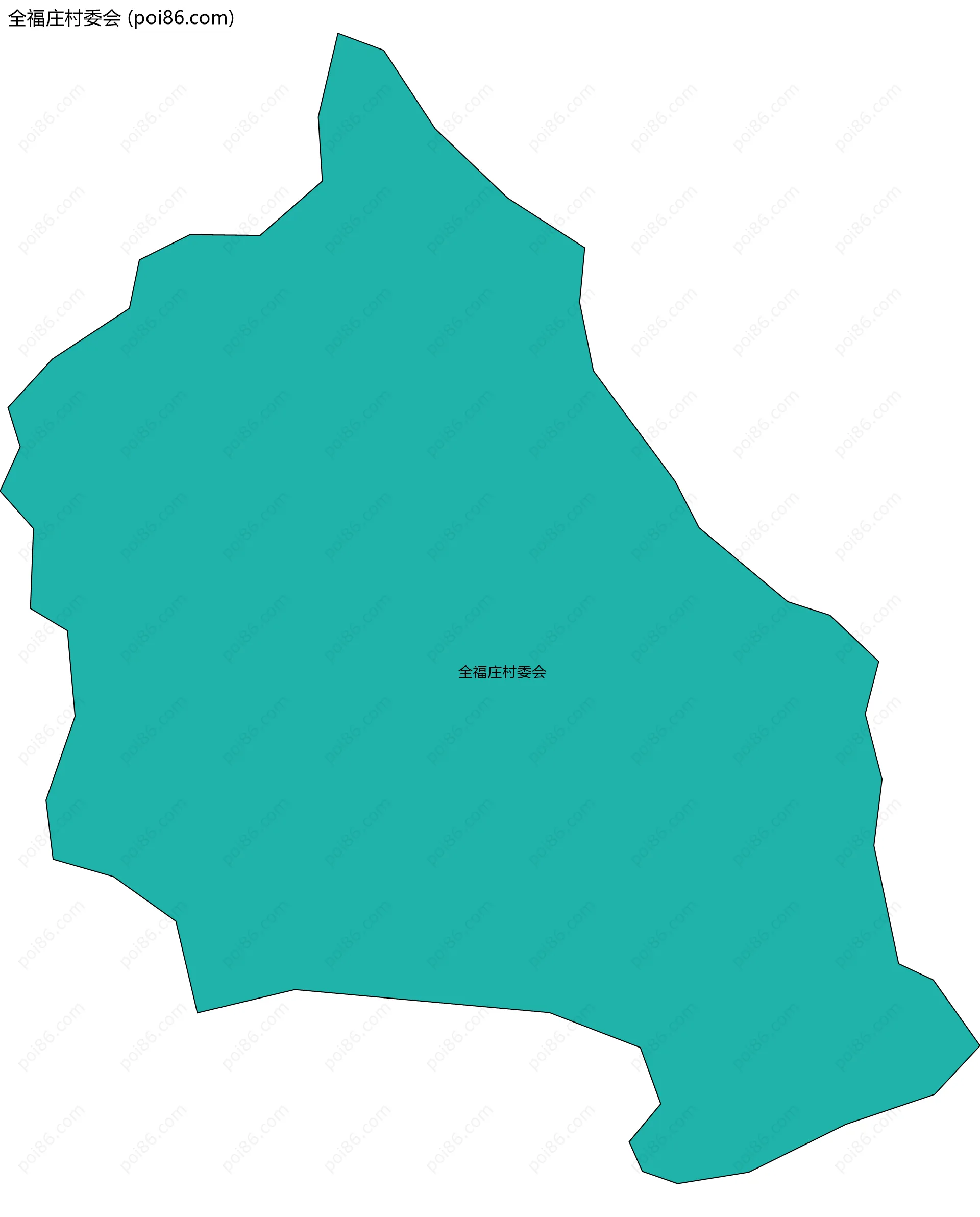 全福庄村委会边界地图