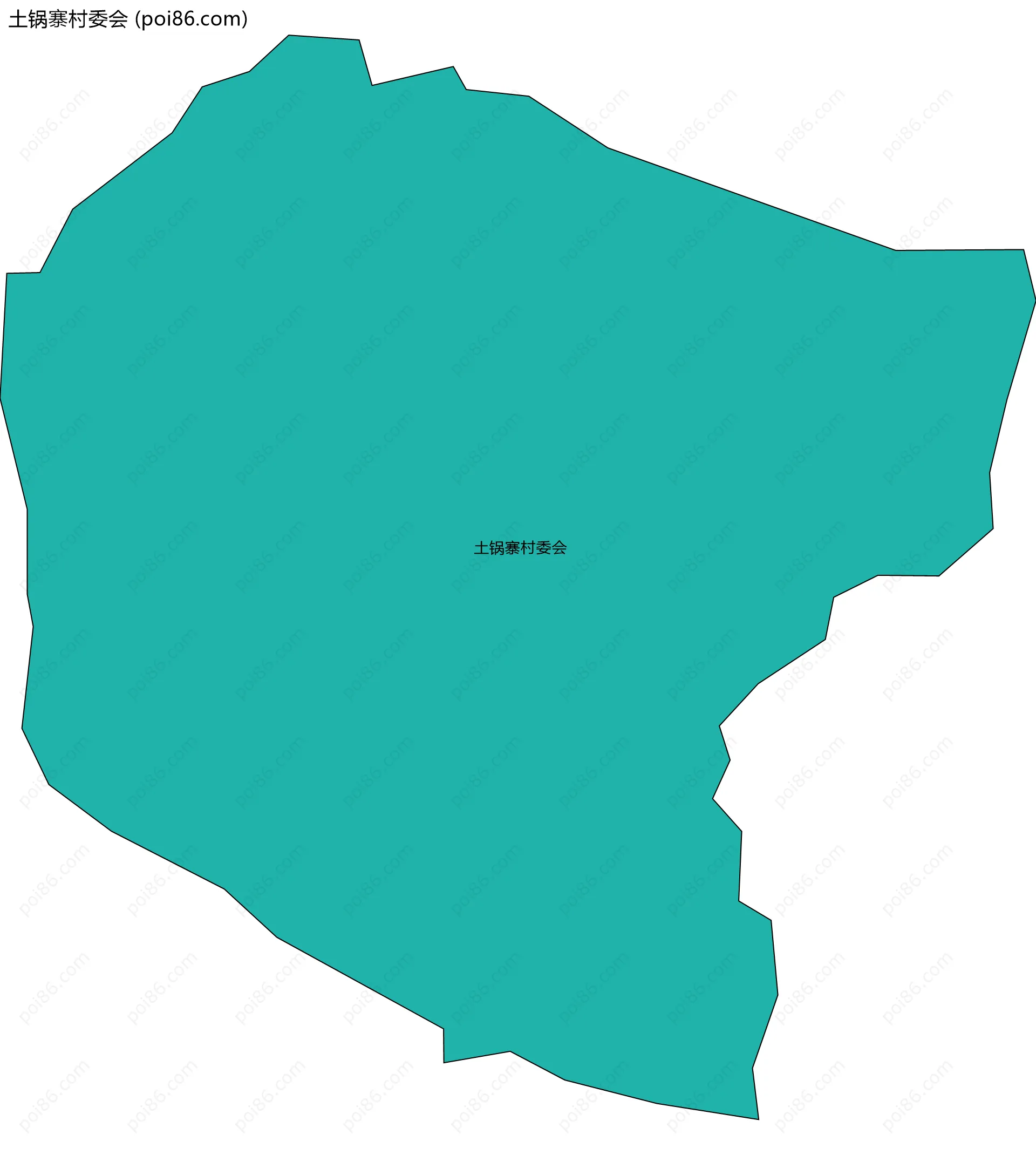 土锅寨村委会边界地图