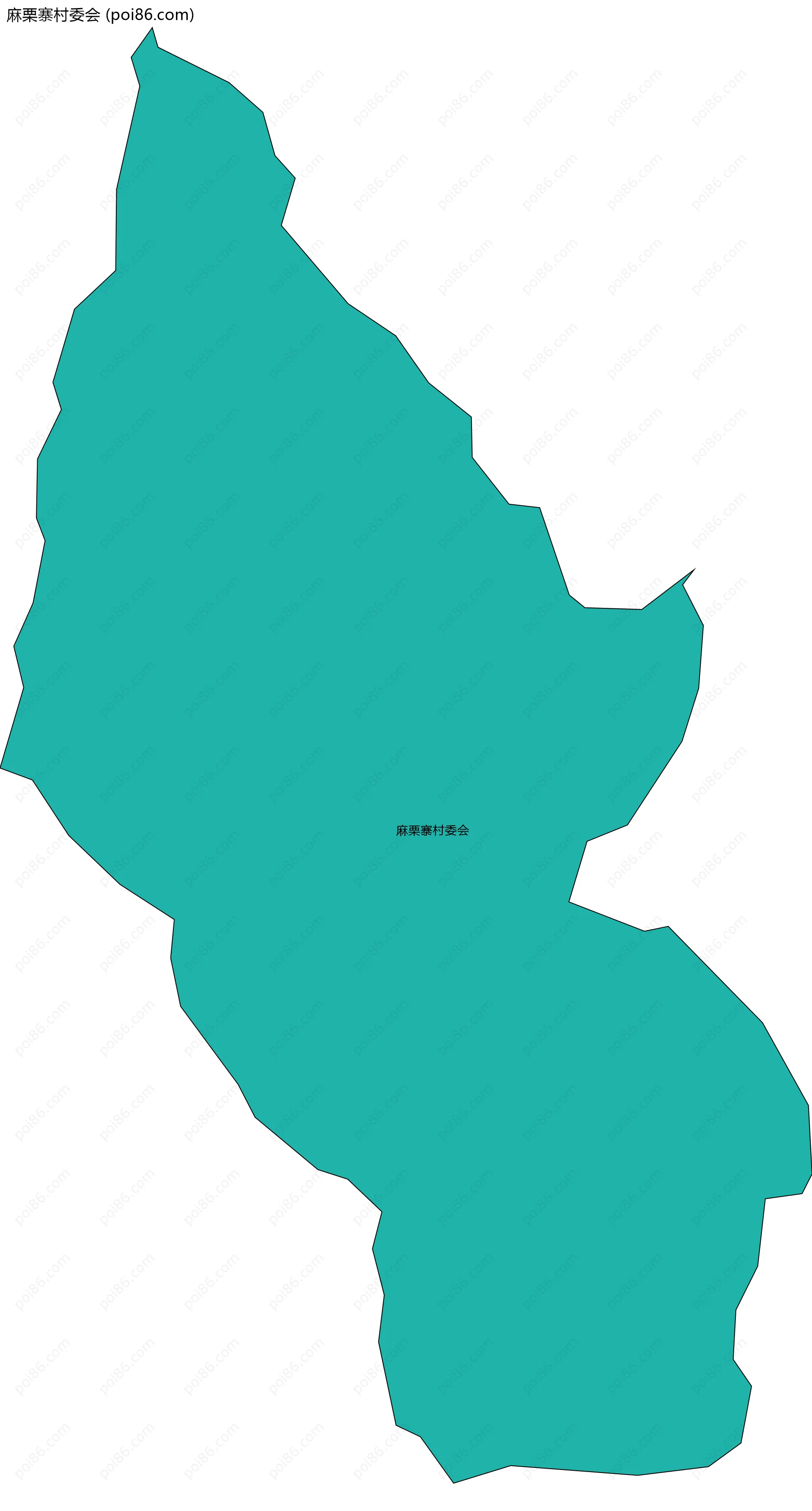 麻栗寨村委会边界地图