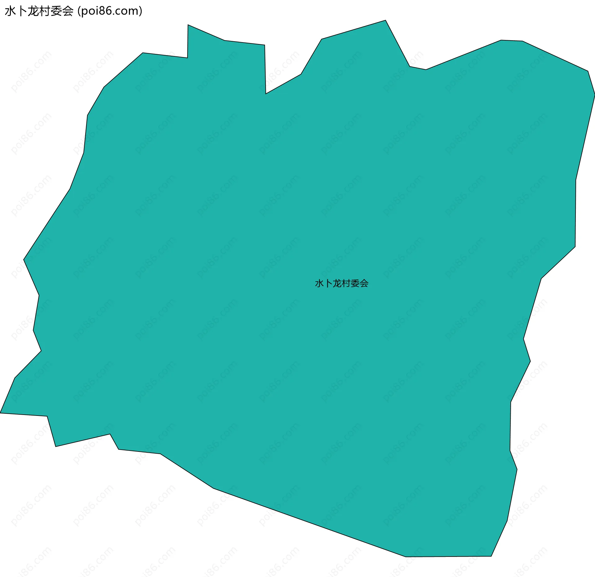 水卜龙村委会边界地图