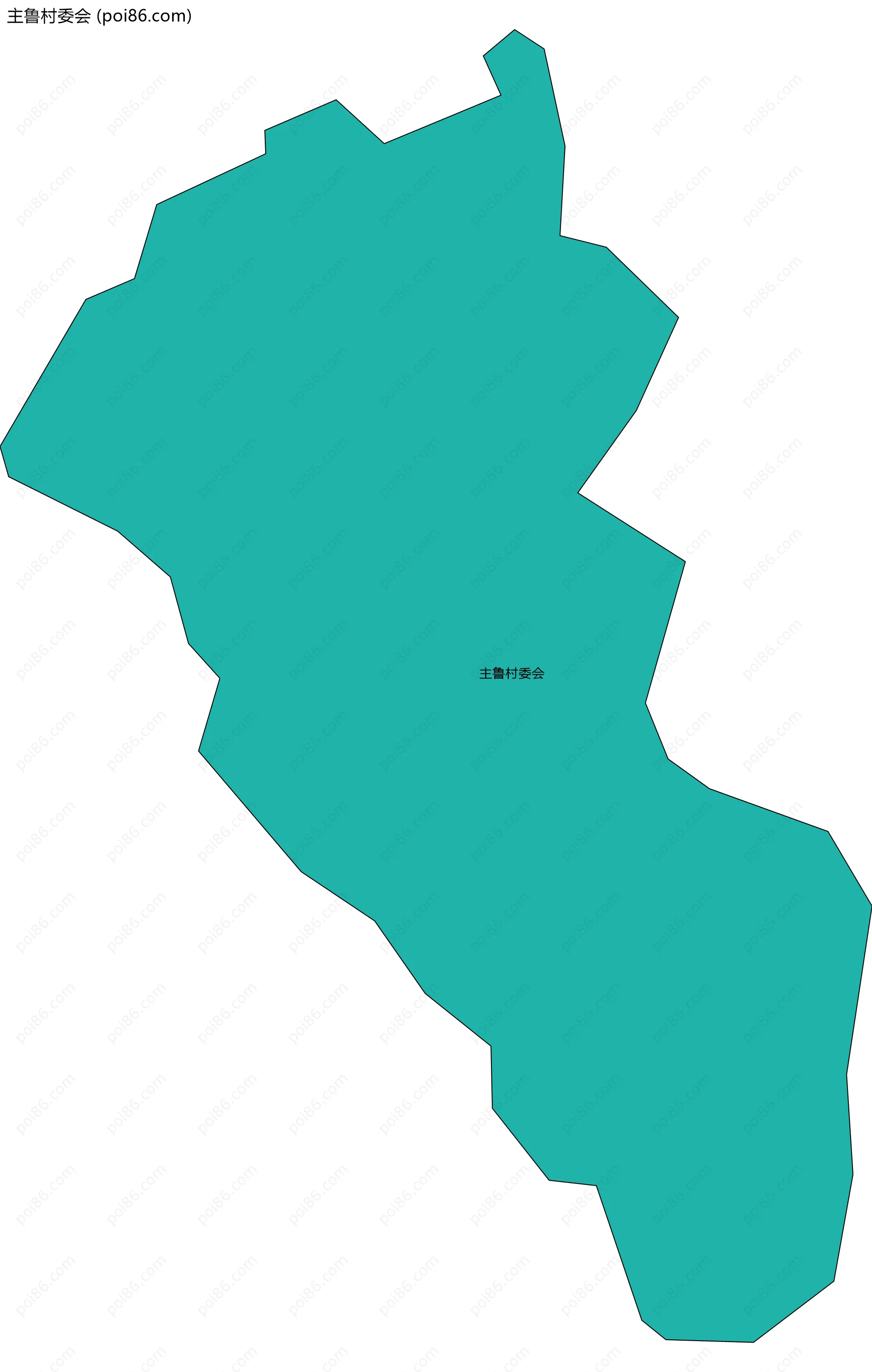 主鲁村委会边界地图