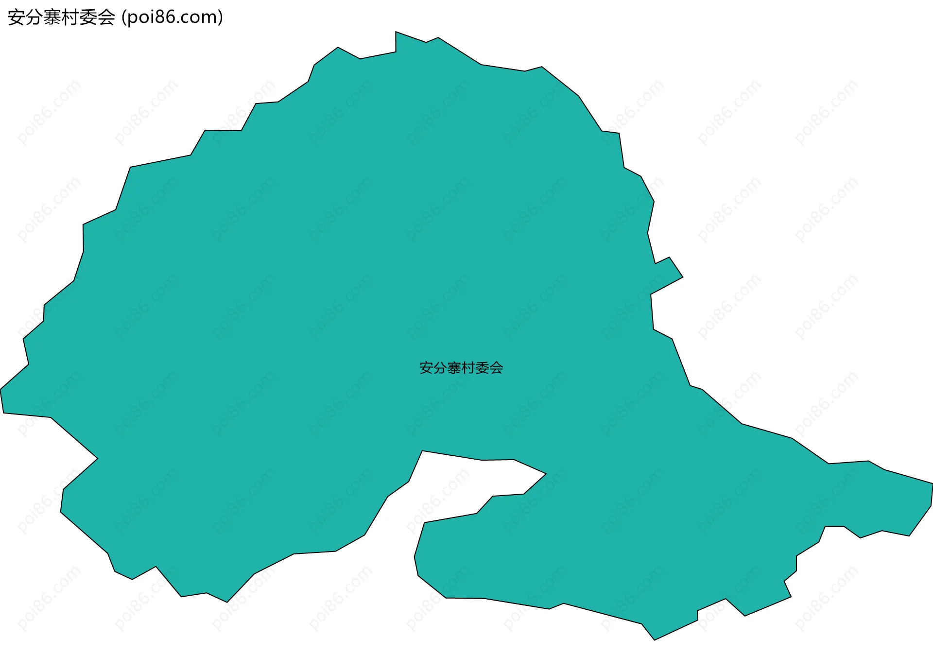 安分寨村委会边界地图