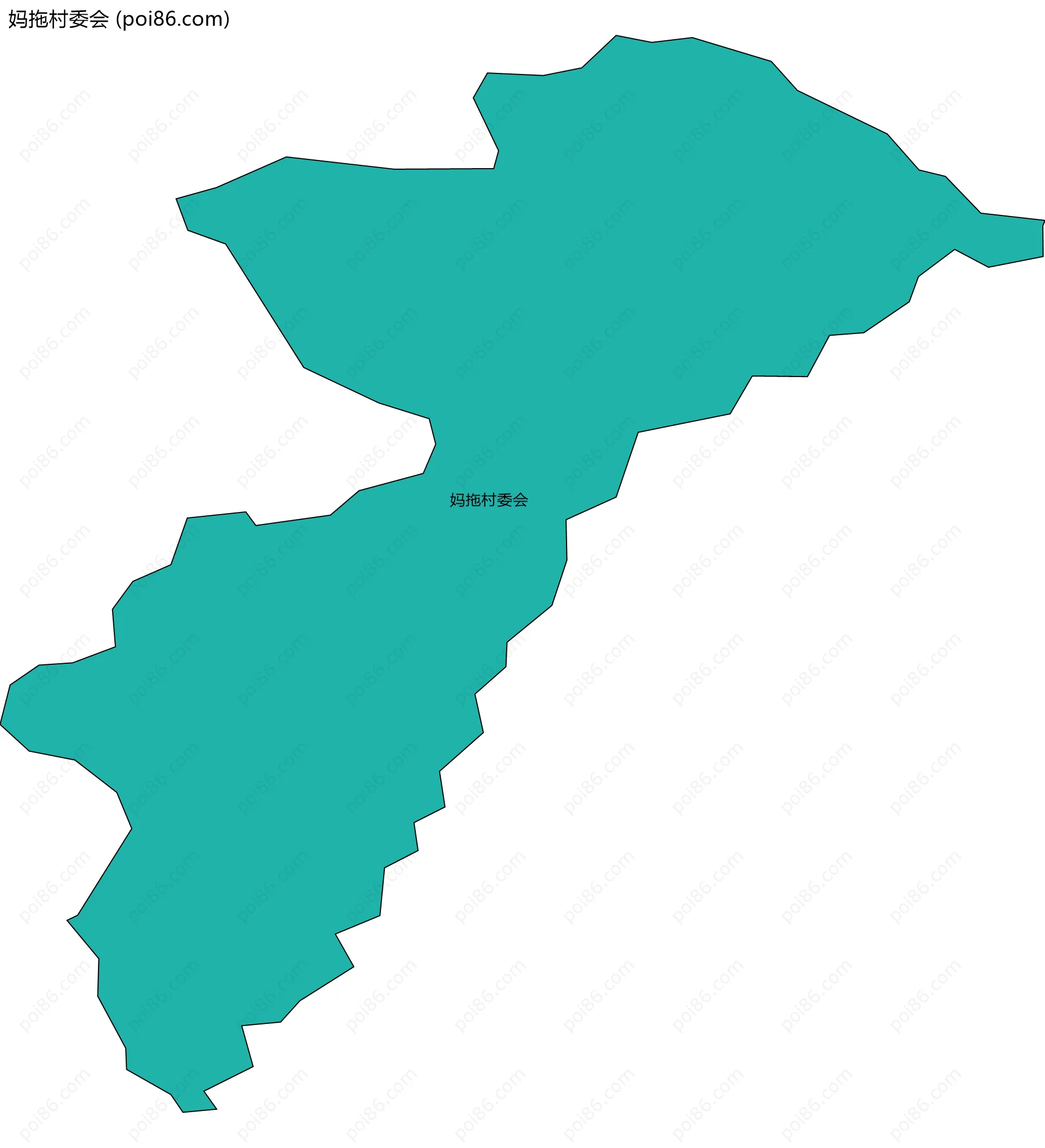 妈拖村委会边界地图