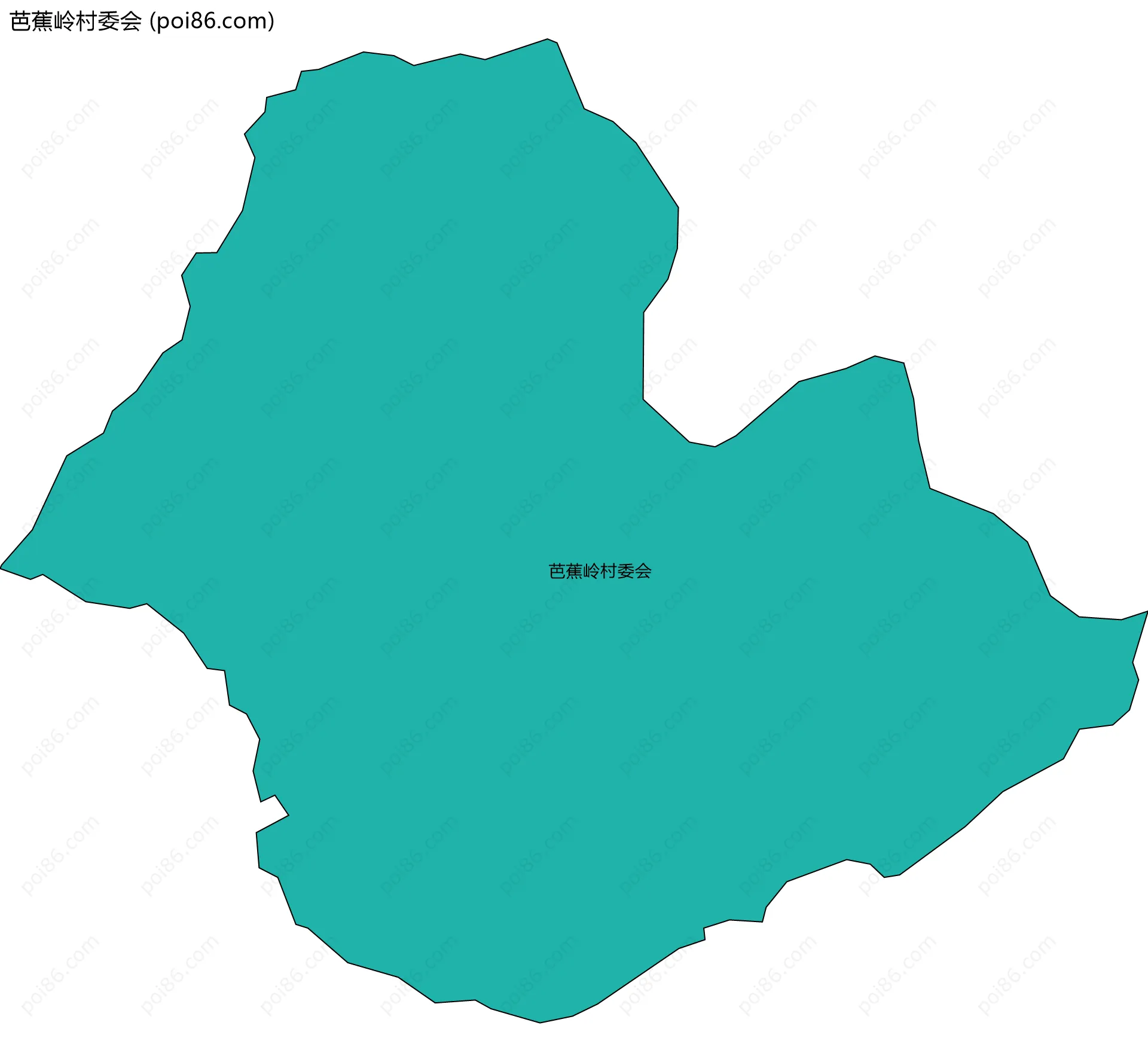 芭蕉岭村委会边界地图