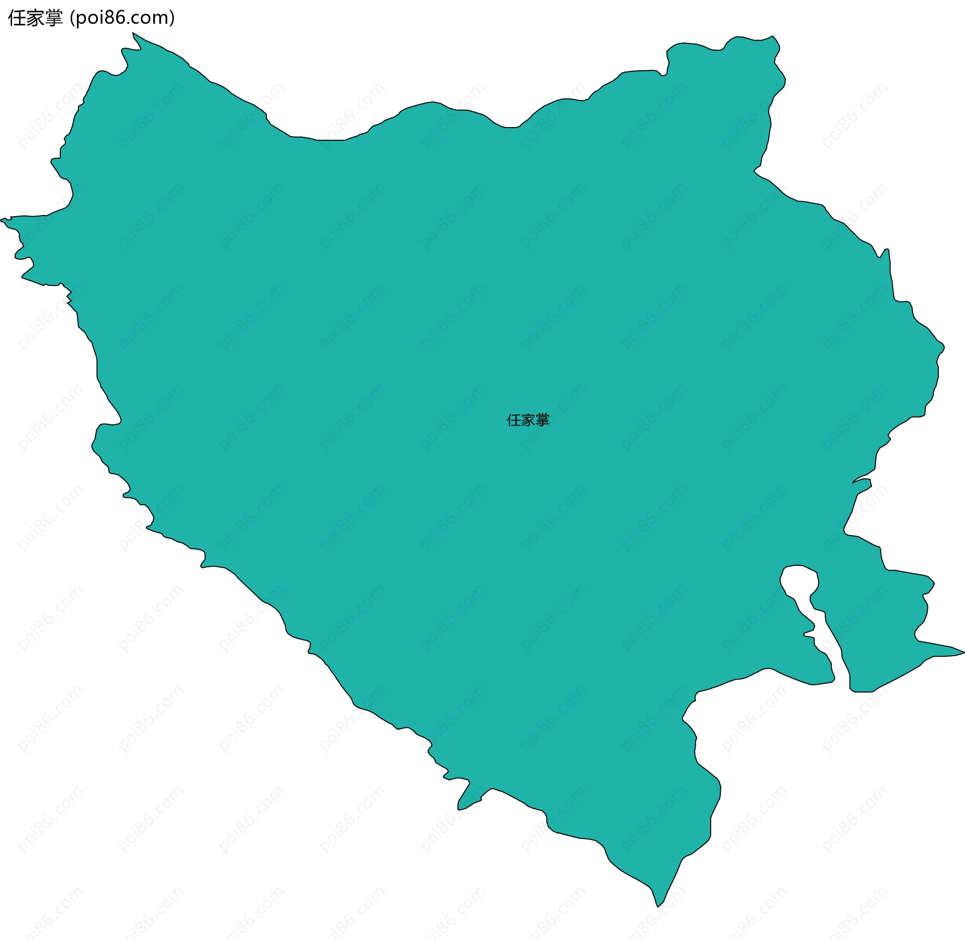 任家掌边界地图