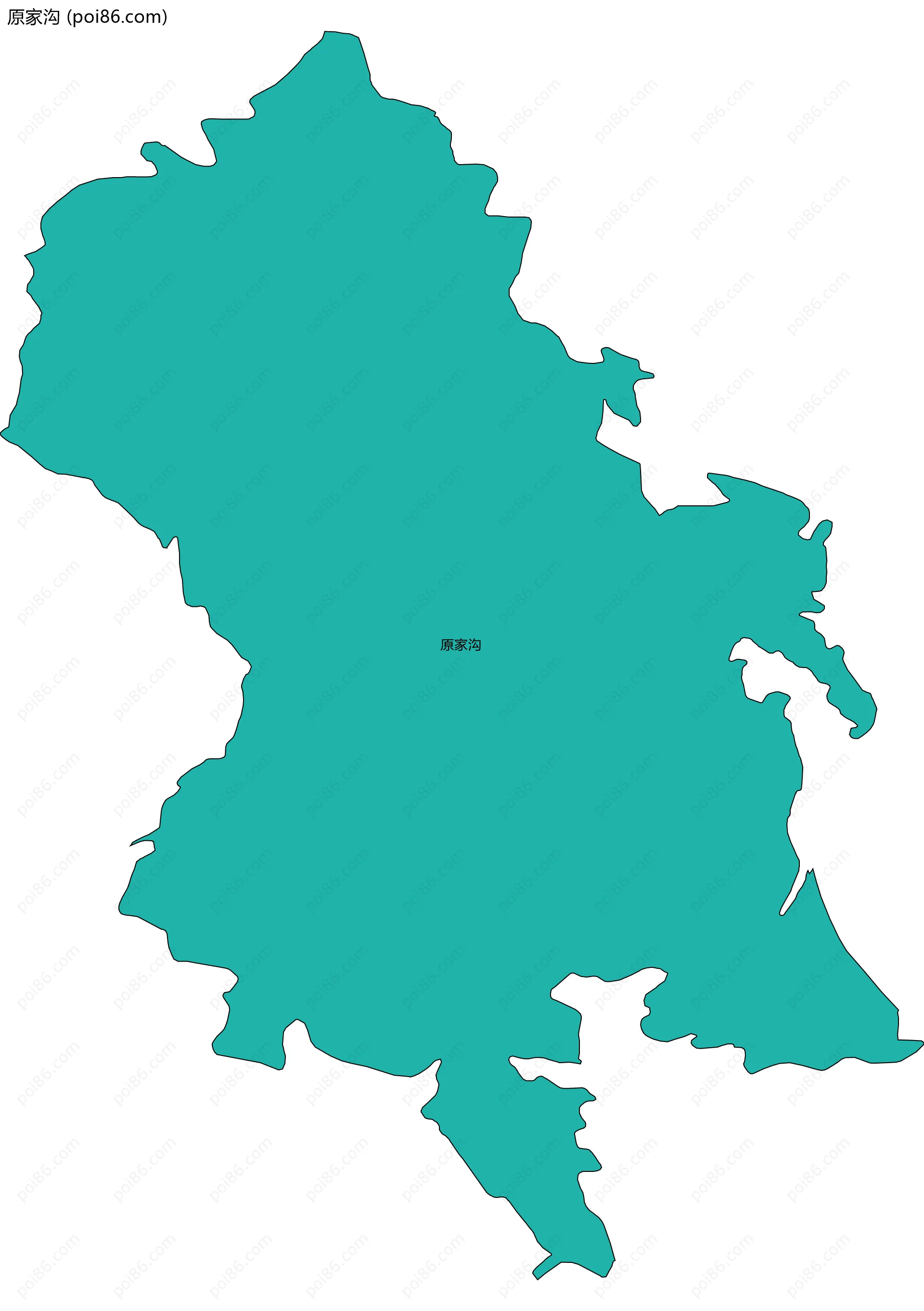 原家沟边界地图