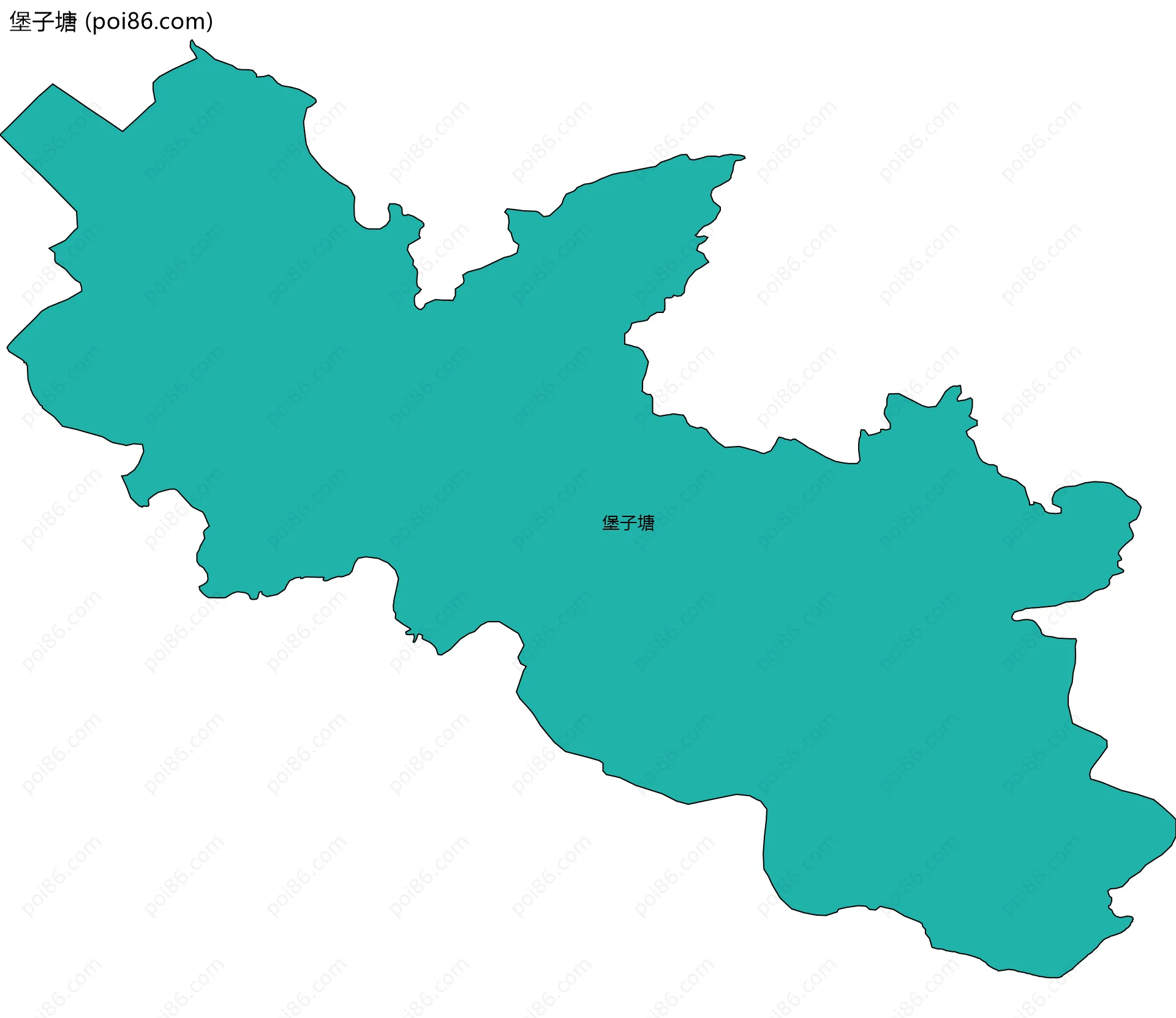 堡子塘边界地图