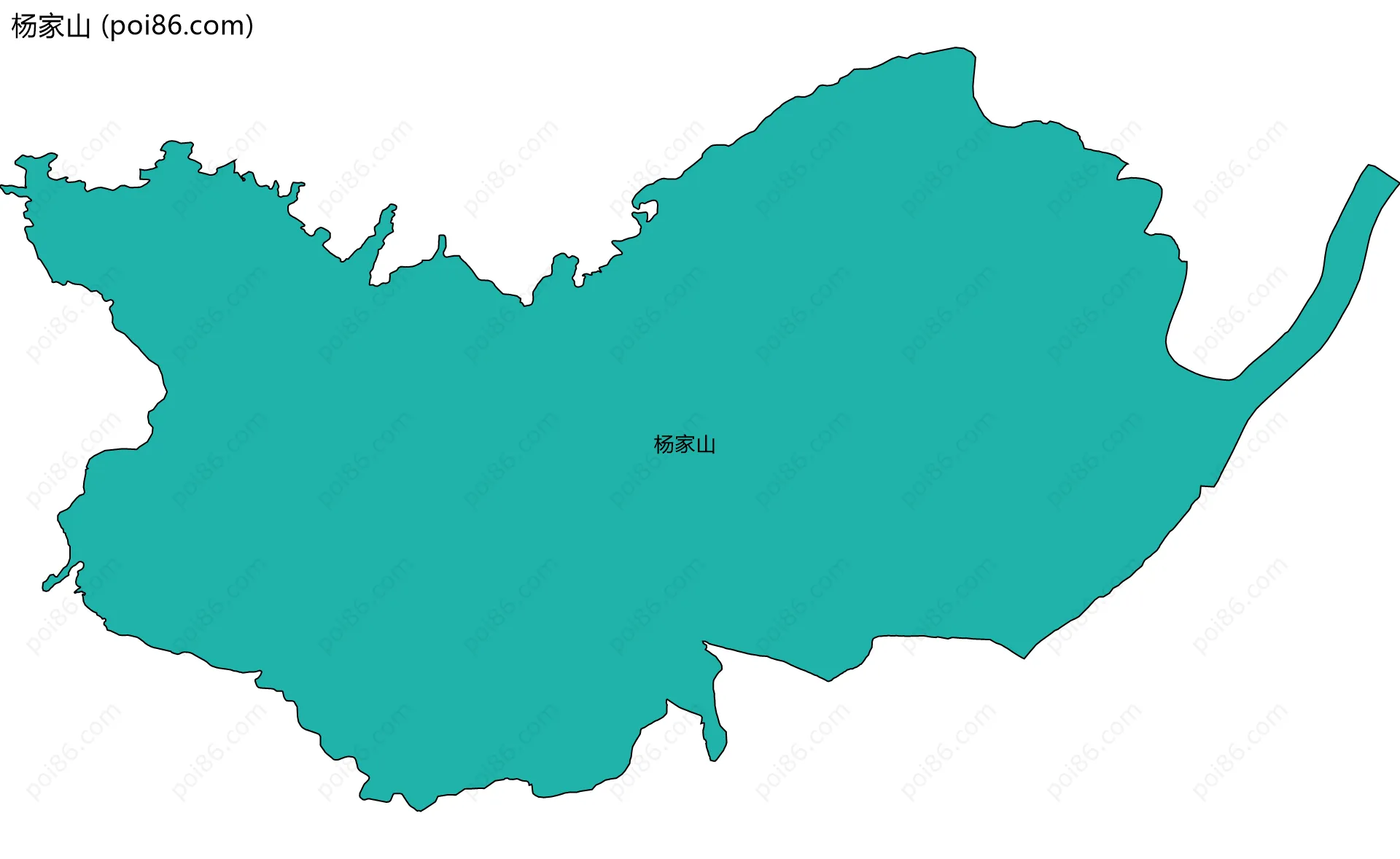 杨家山边界地图