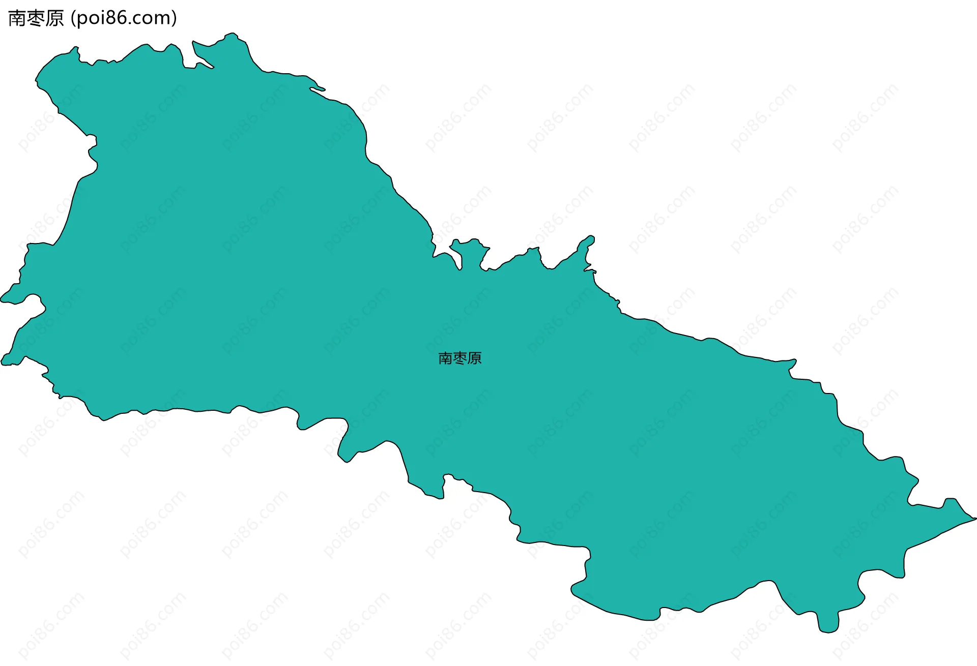 南枣原边界地图