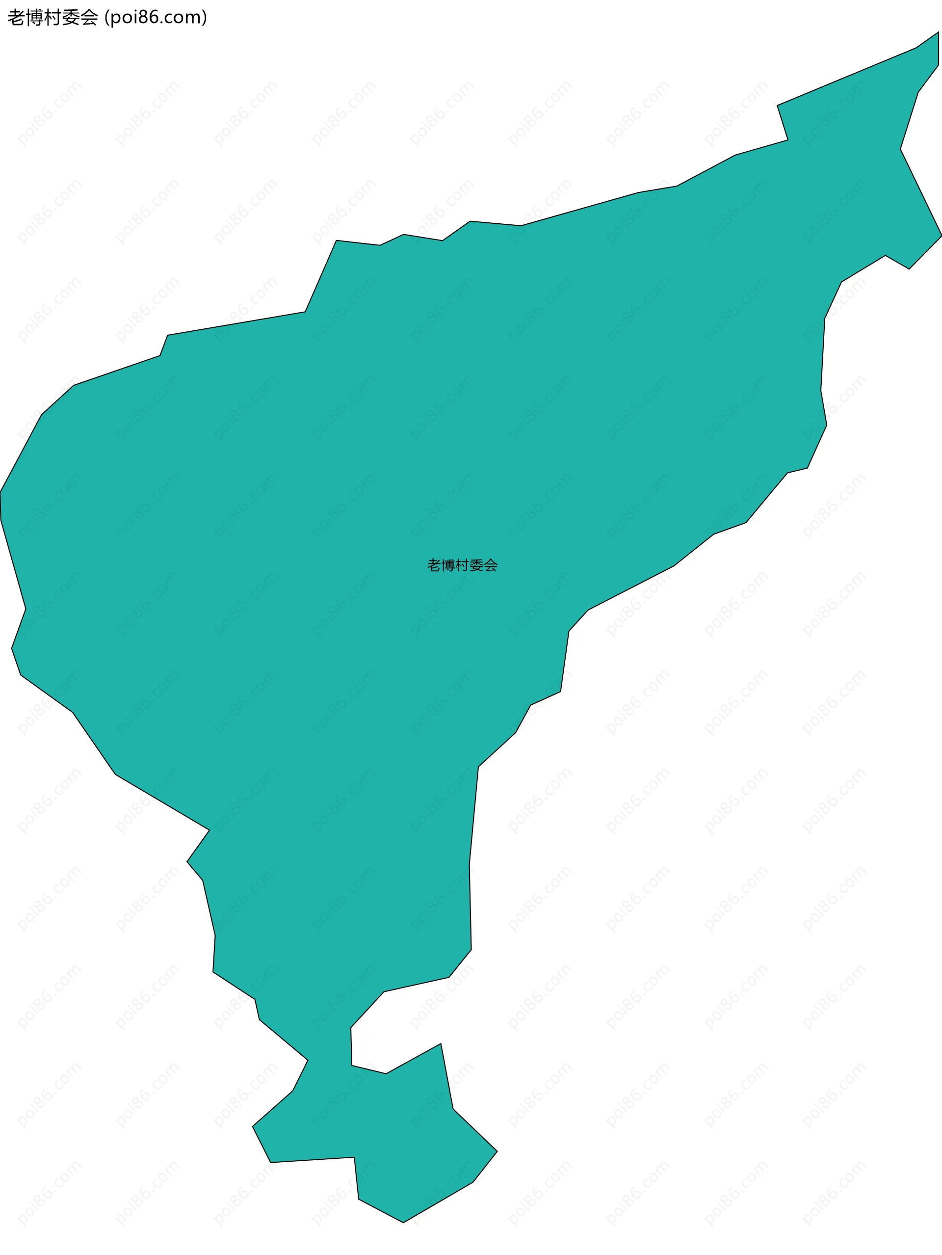 老博村委会边界地图