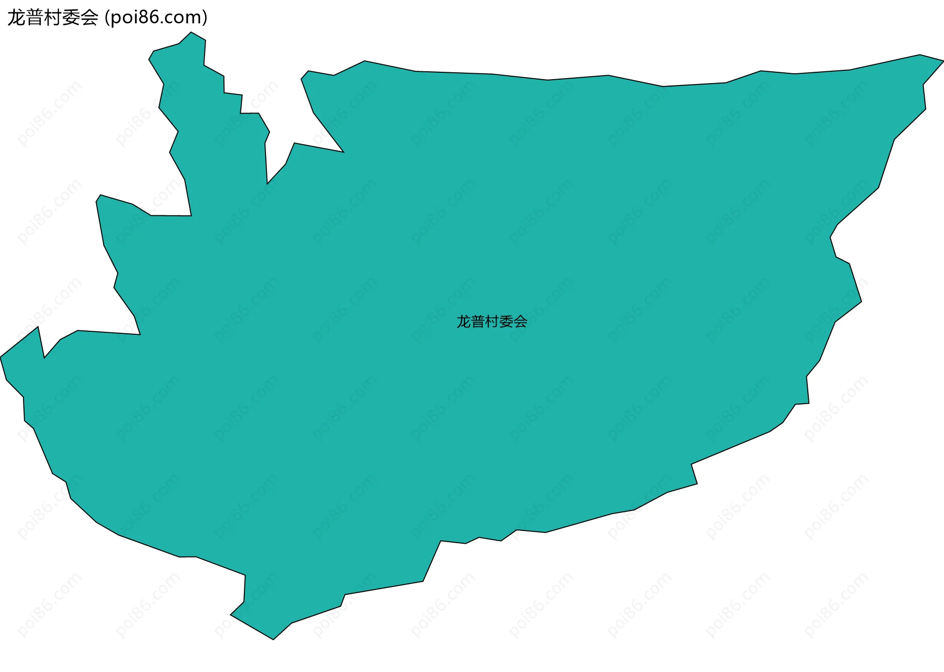 龙普村委会边界地图