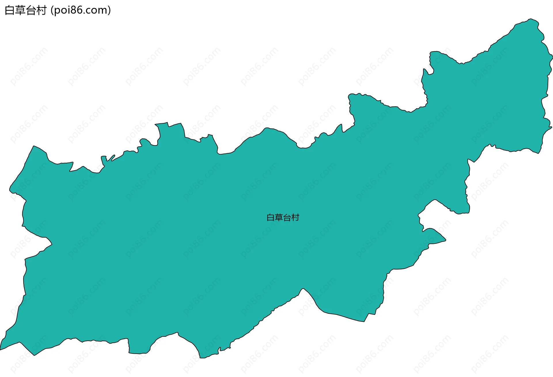 白草台村边界地图