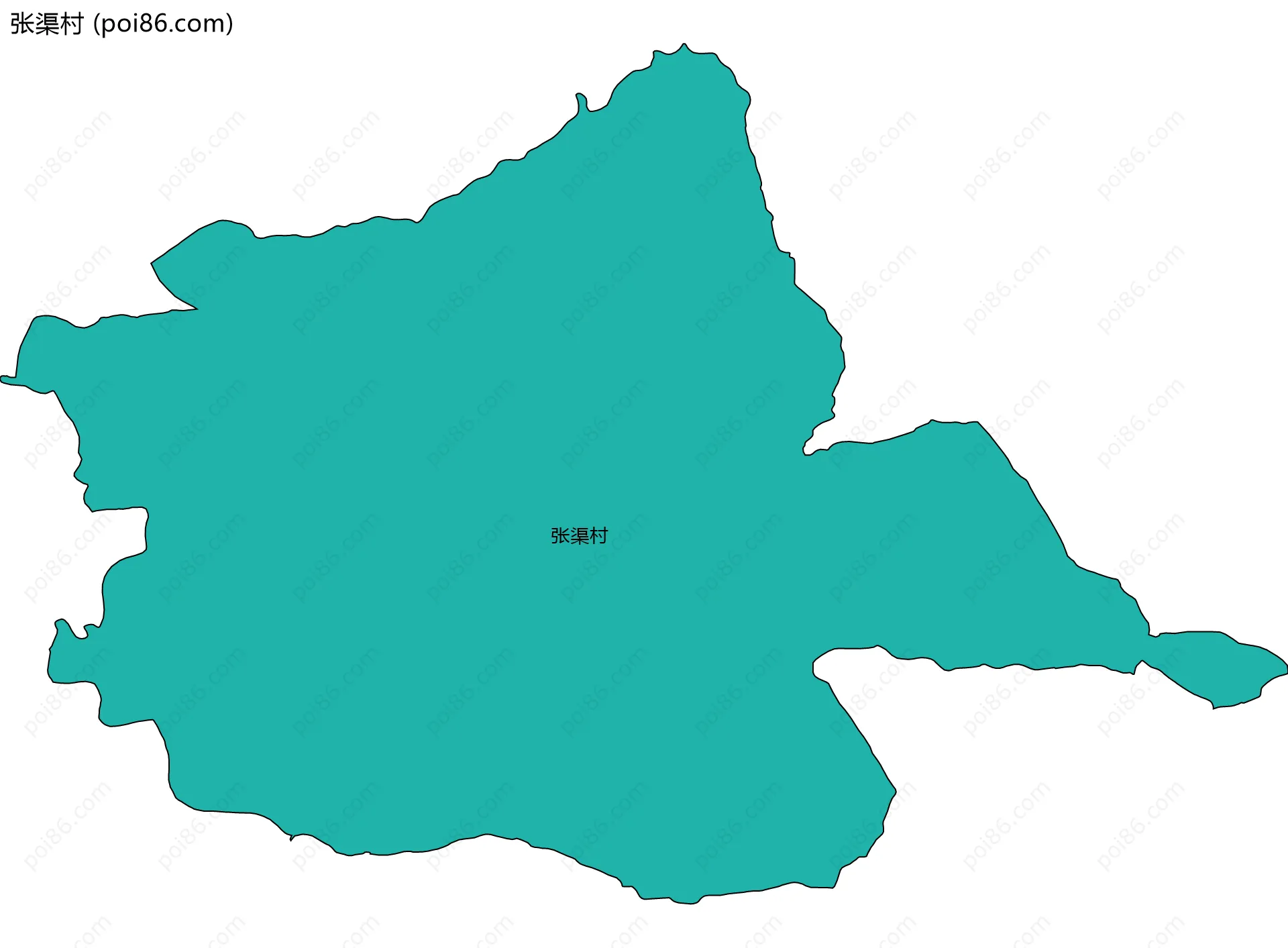 张渠村边界地图