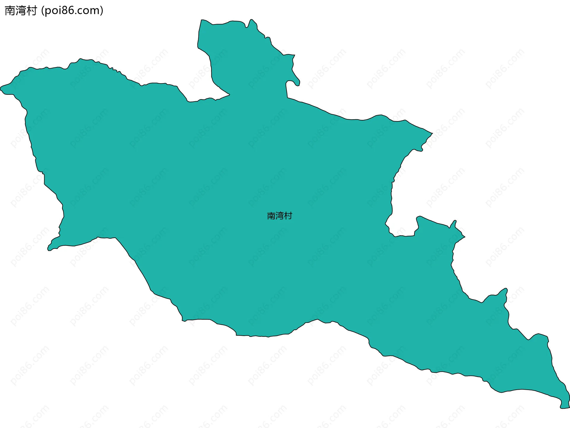 南湾村边界地图