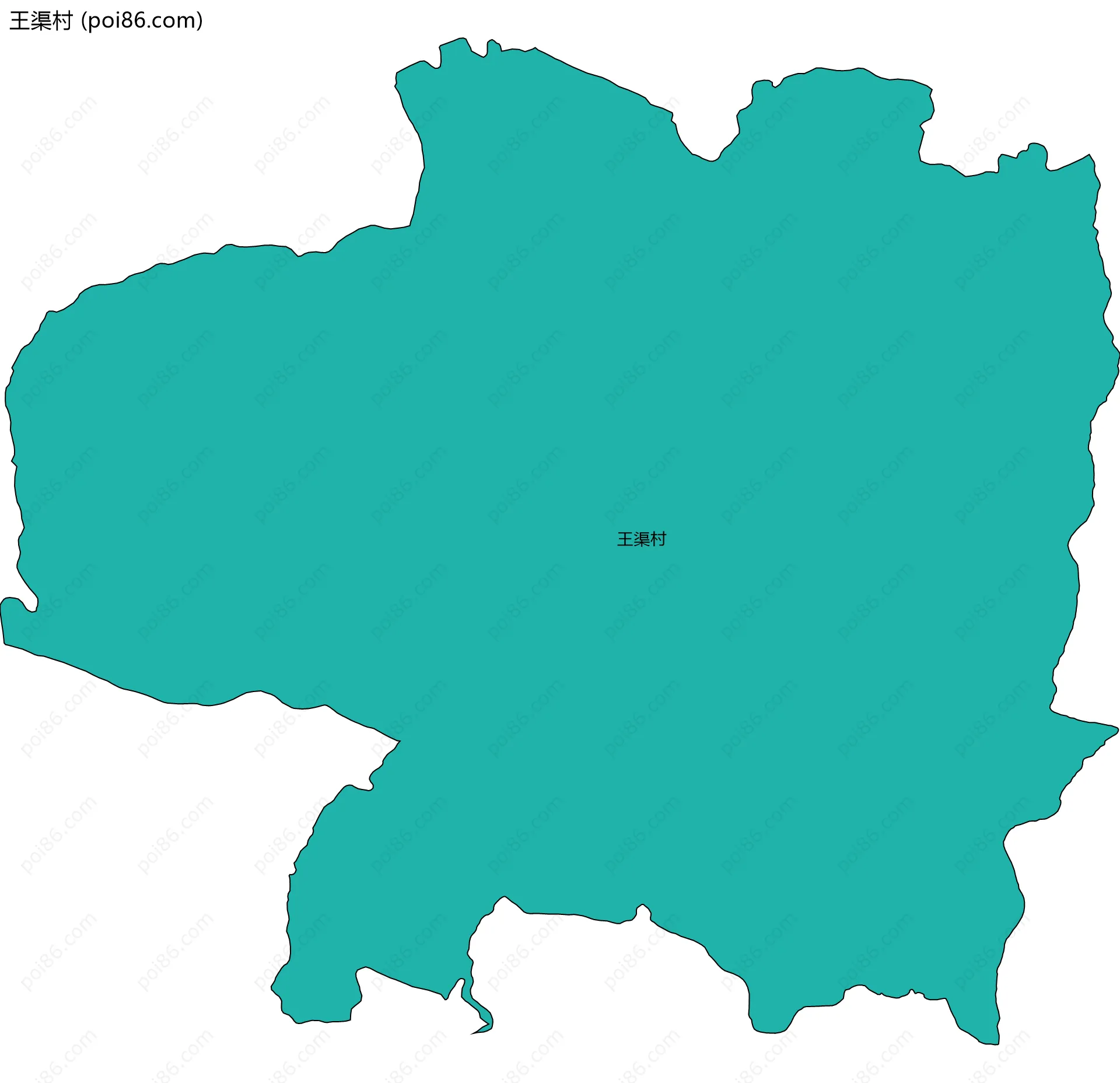 王渠村边界地图