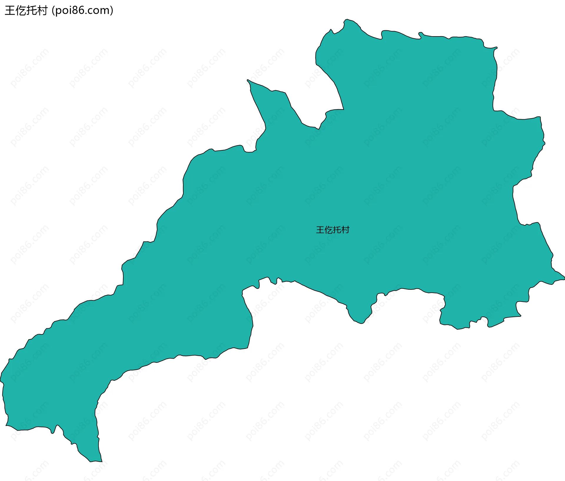 王仡托村边界地图