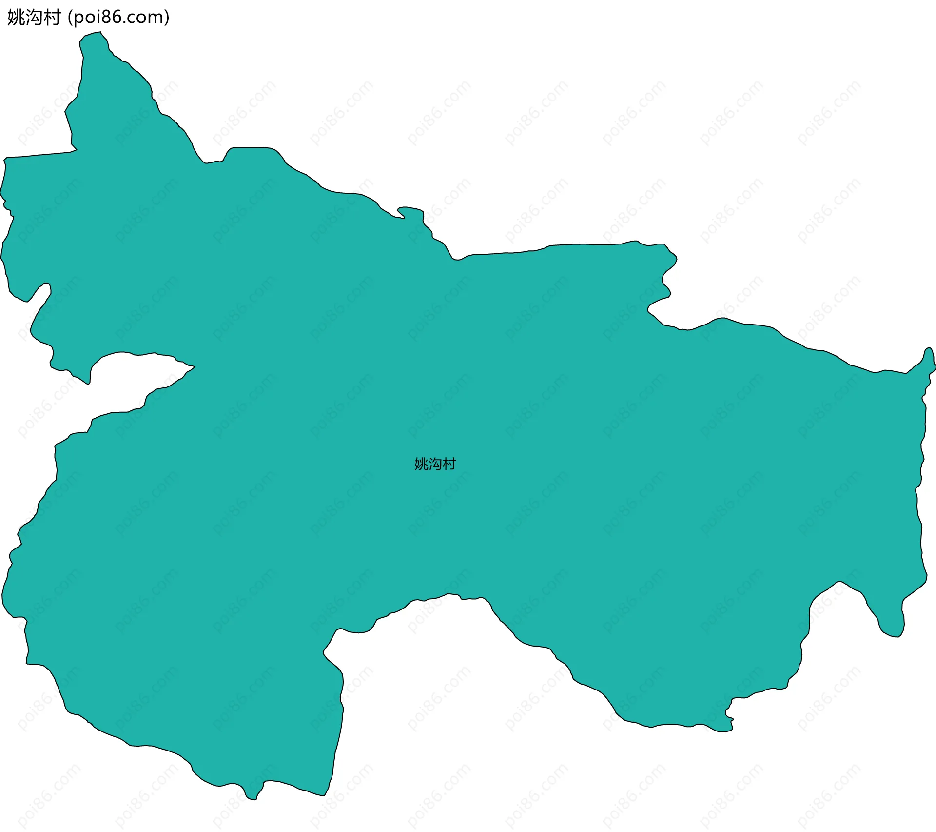 姚沟村边界地图