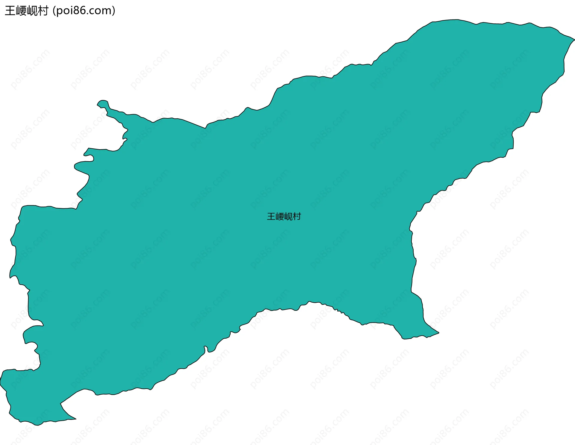 王崾岘村边界地图