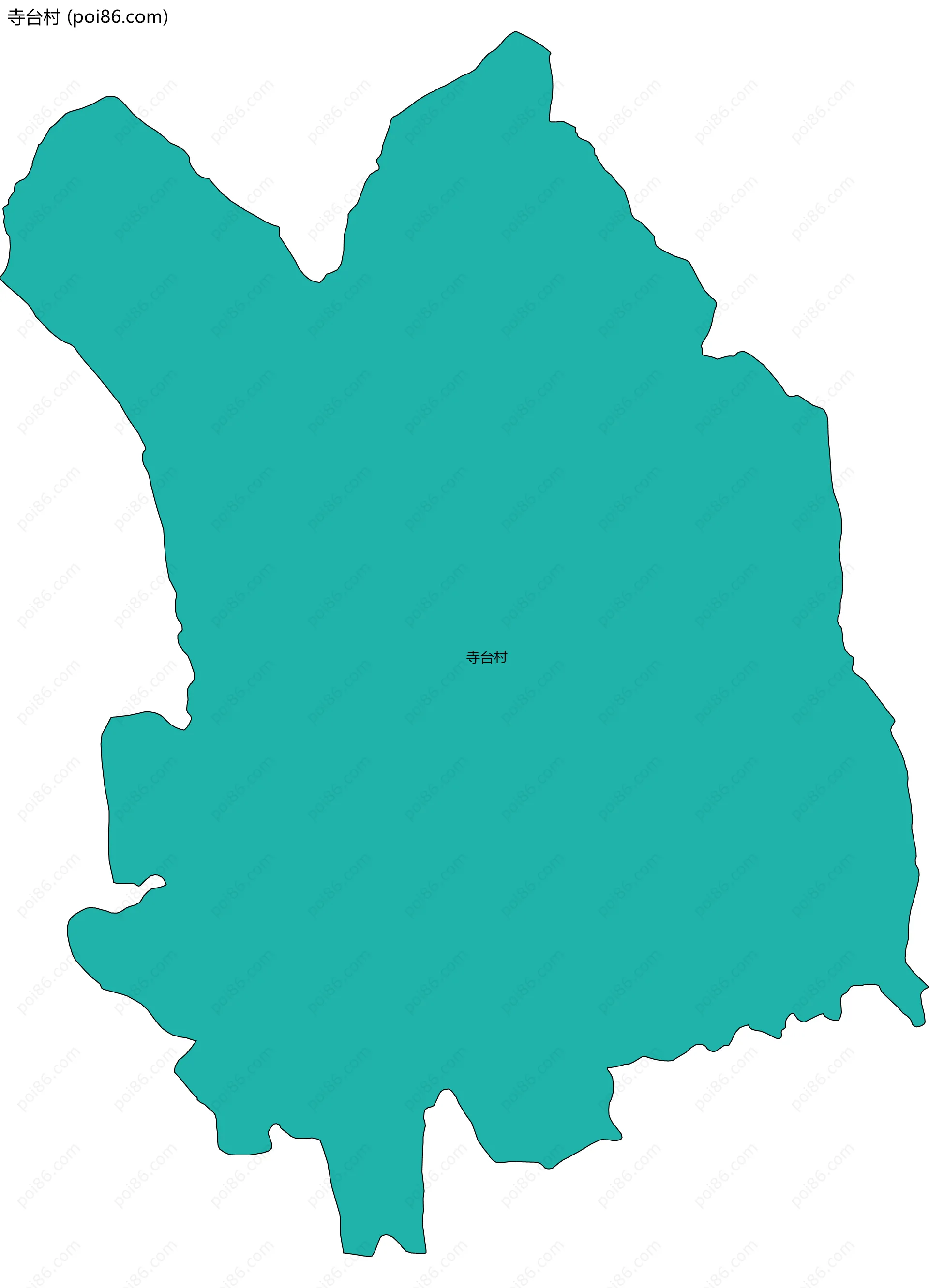 寺台村边界地图