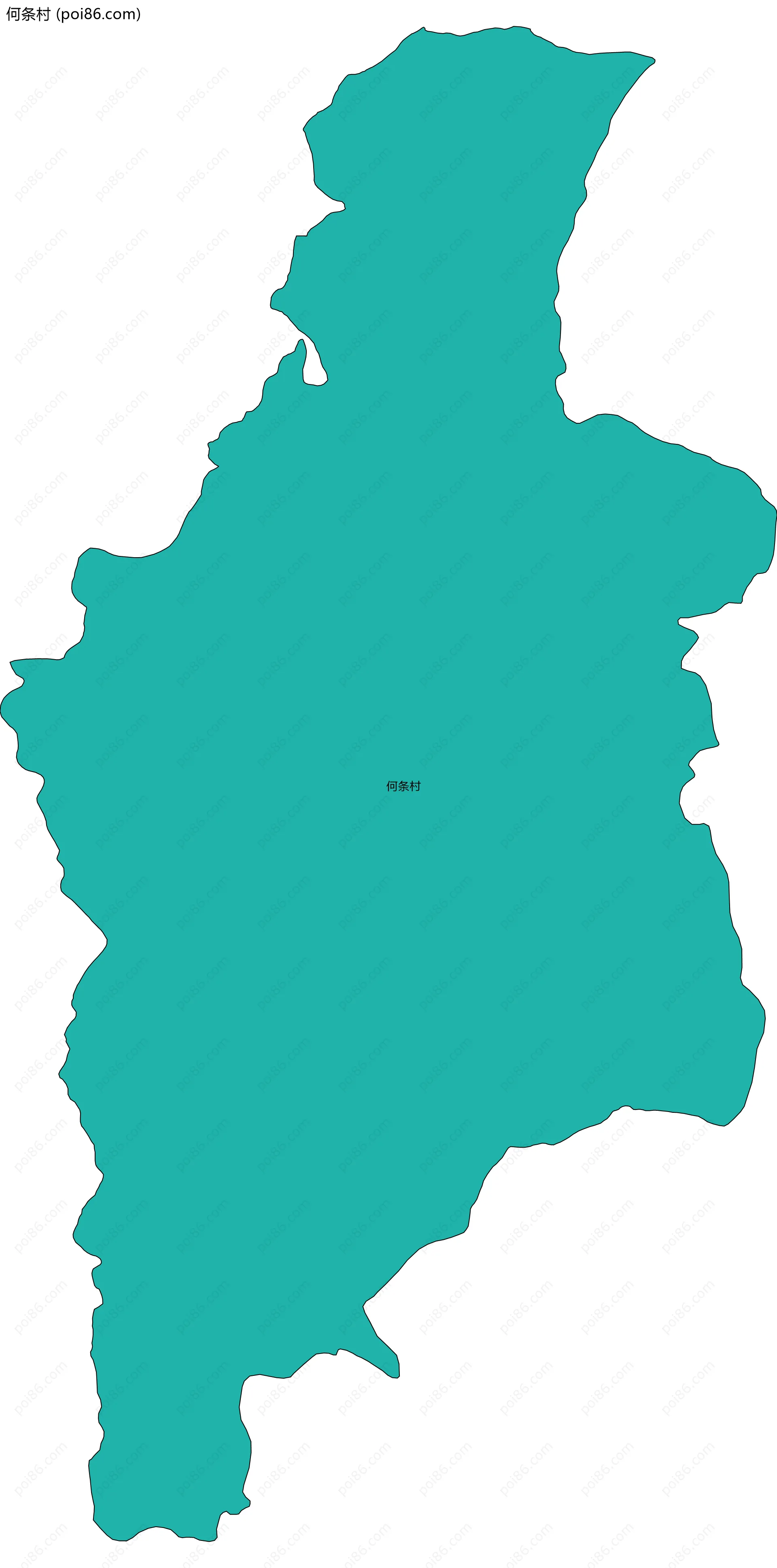 何条村边界地图