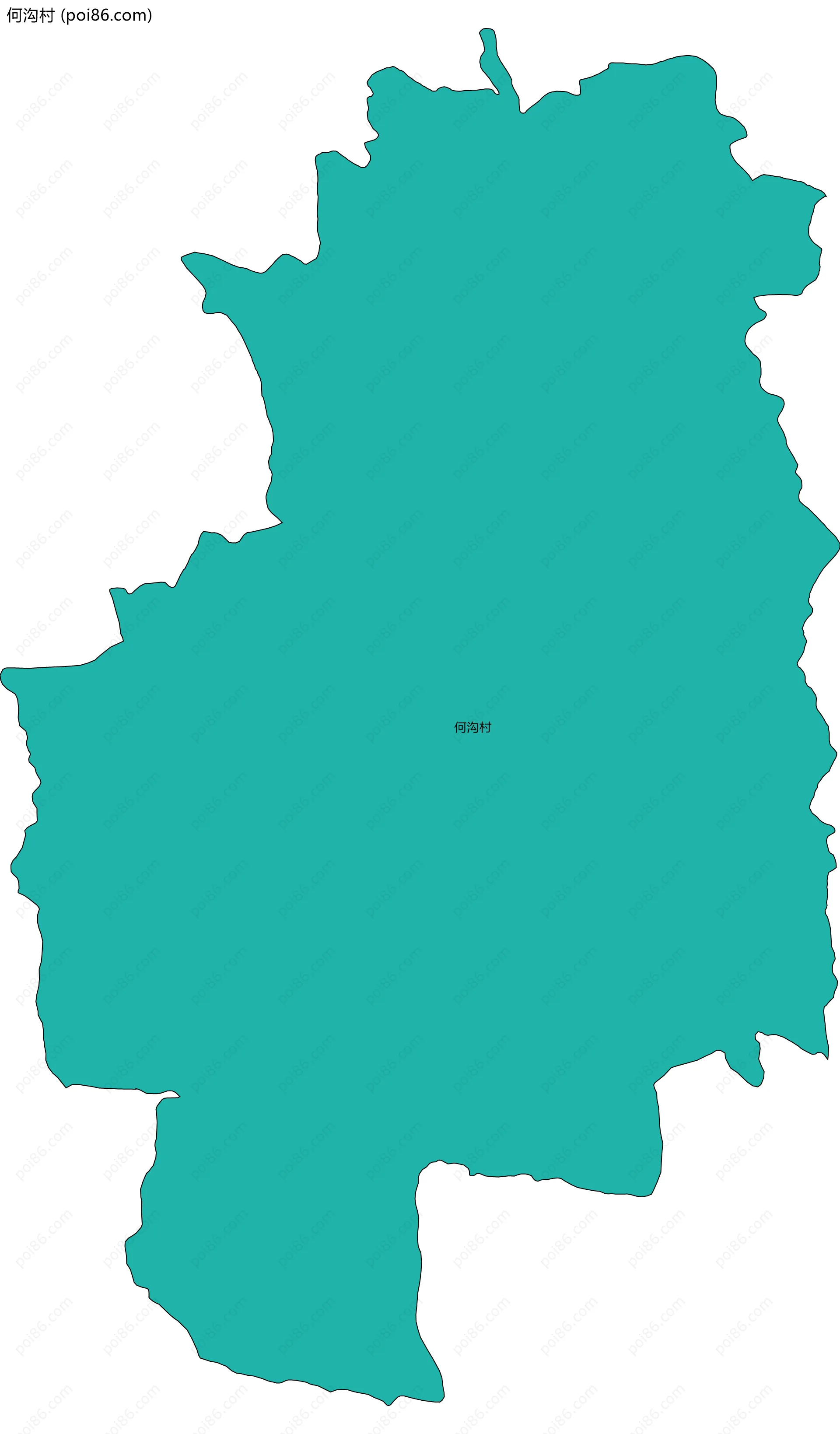 何沟村边界地图