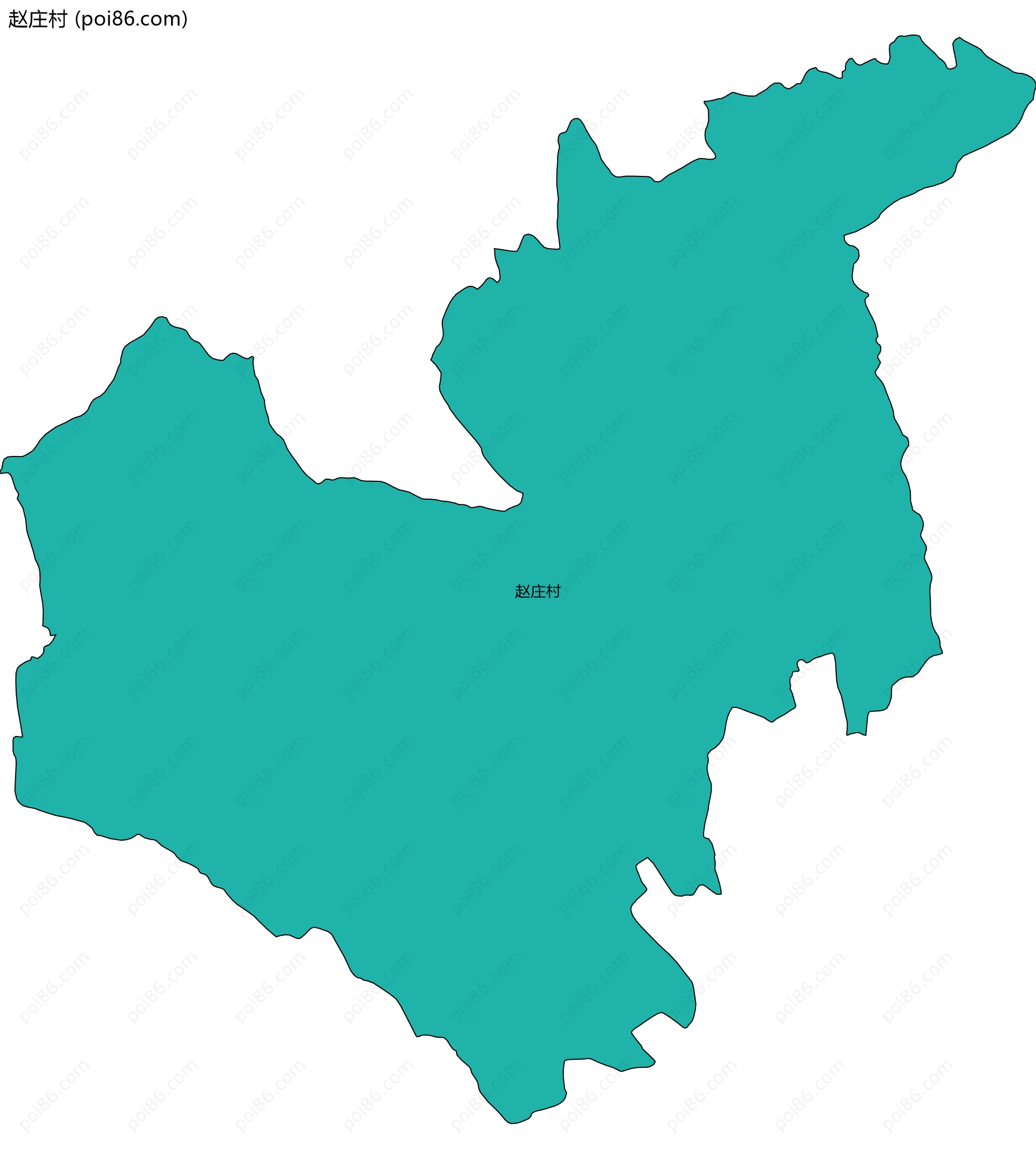 赵庄村边界地图