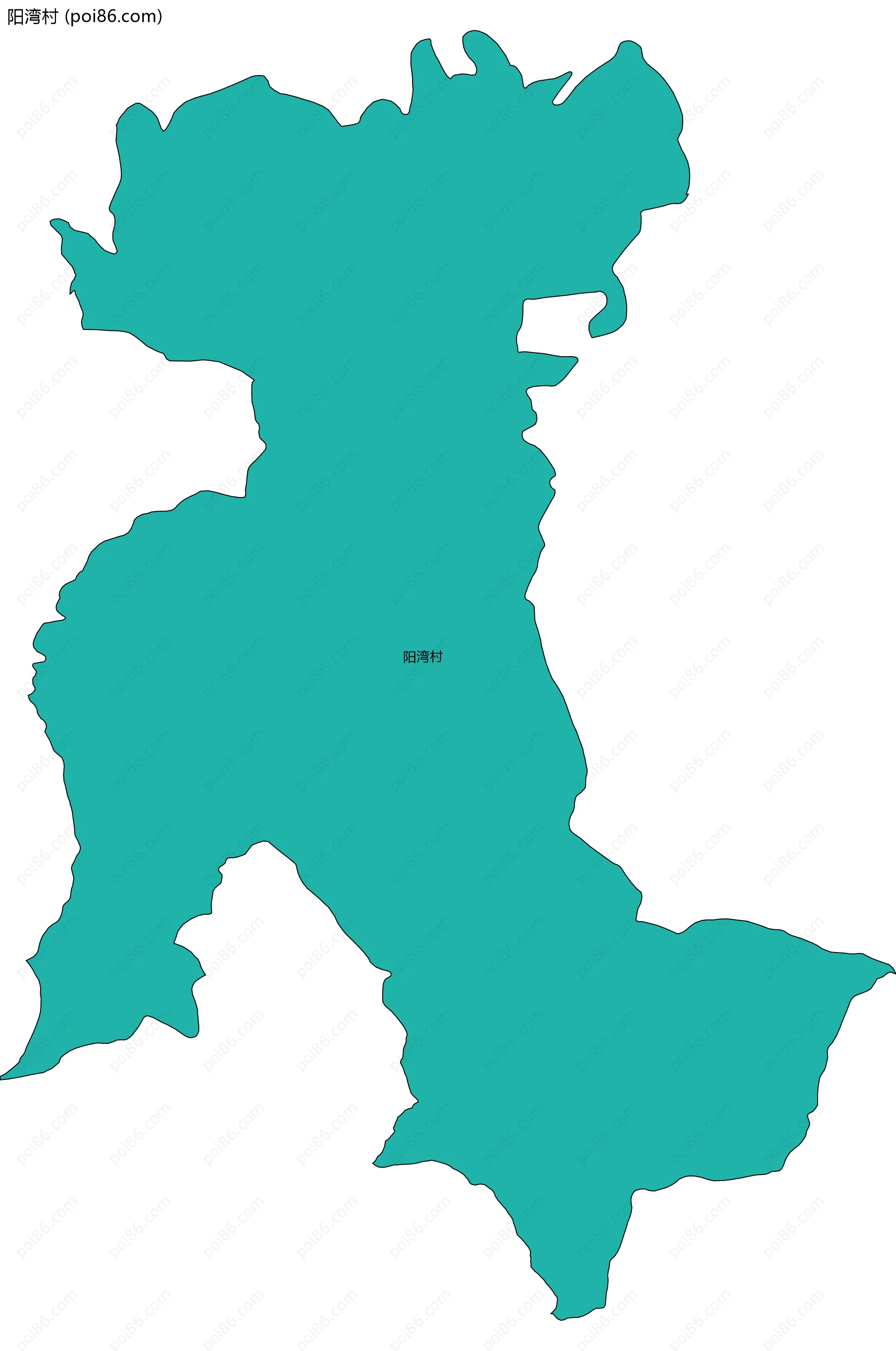 阳湾村边界地图