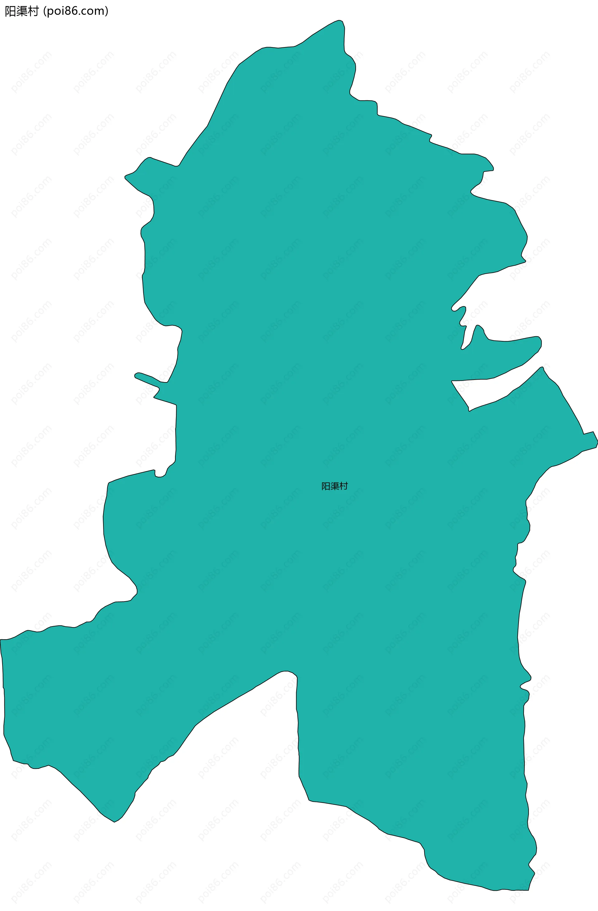 阳渠村边界地图