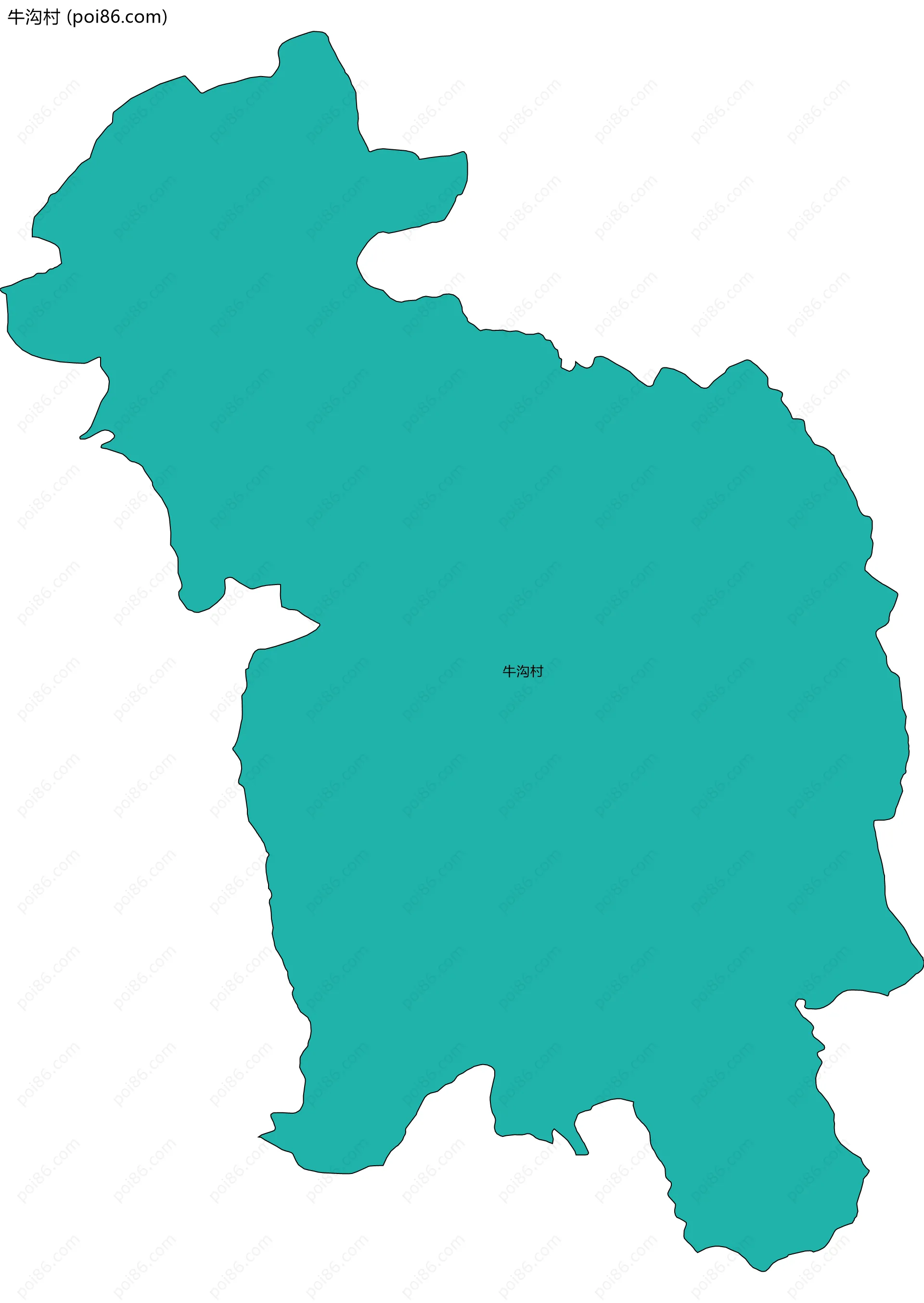 牛沟村边界地图