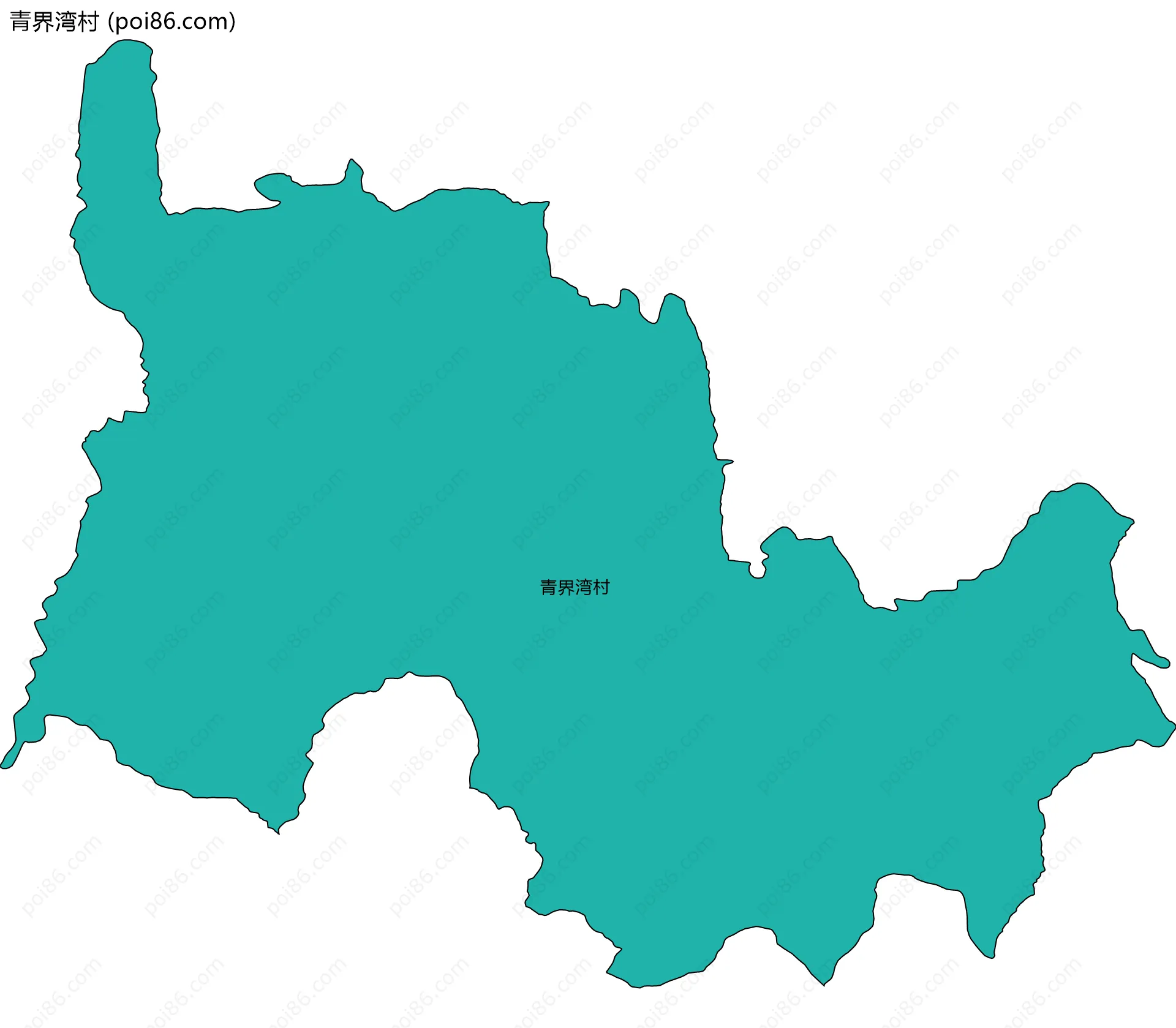 青界湾村边界地图