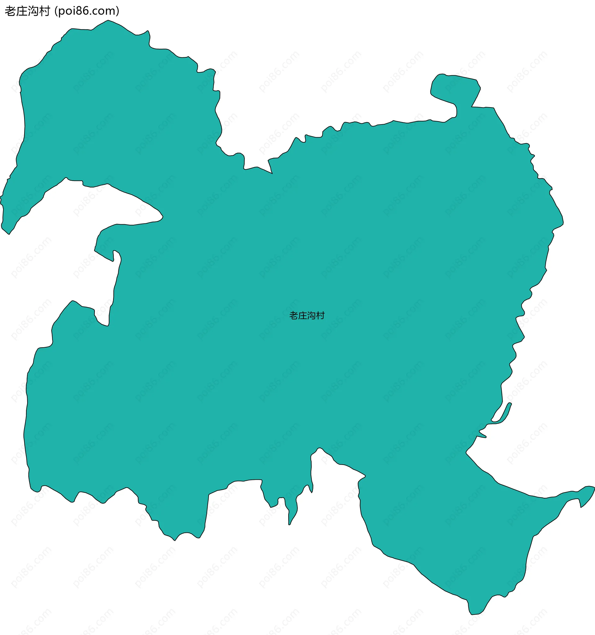 老庄沟村边界地图