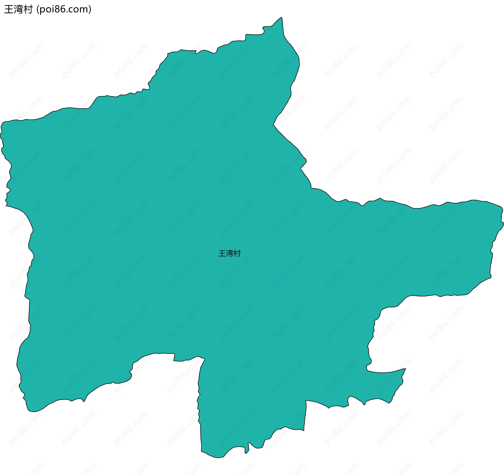 王湾村边界地图
