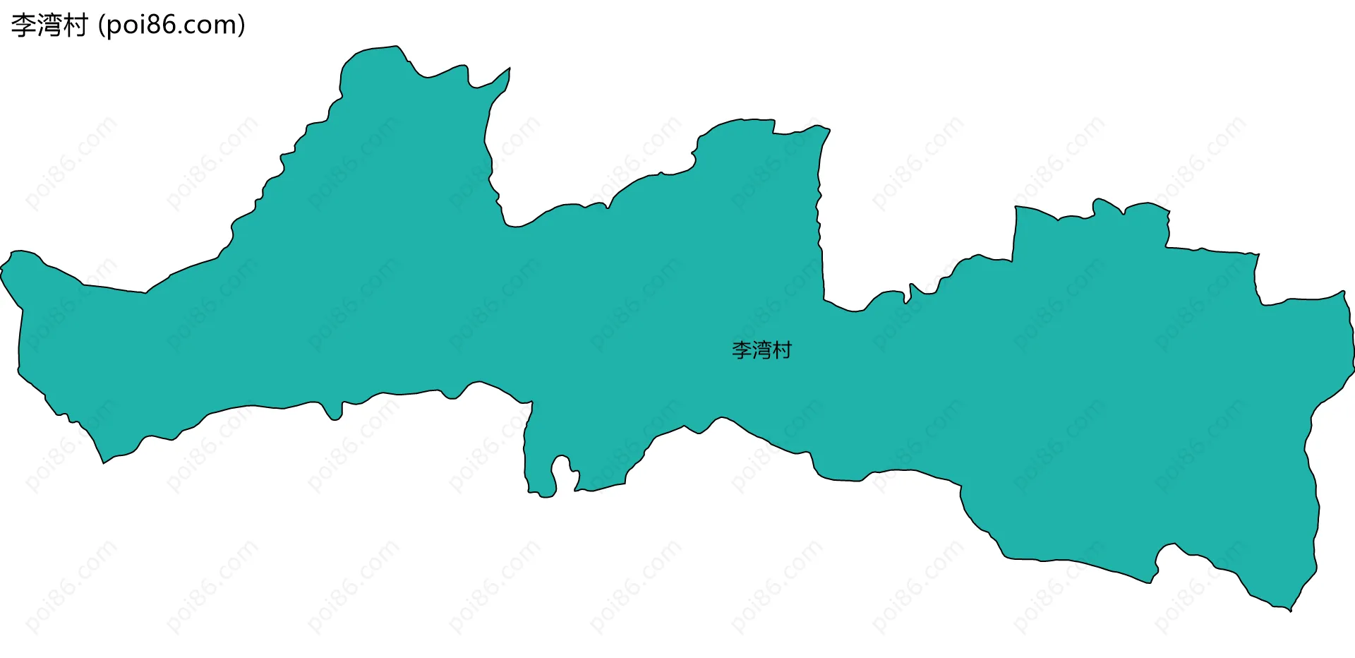 李湾村边界地图