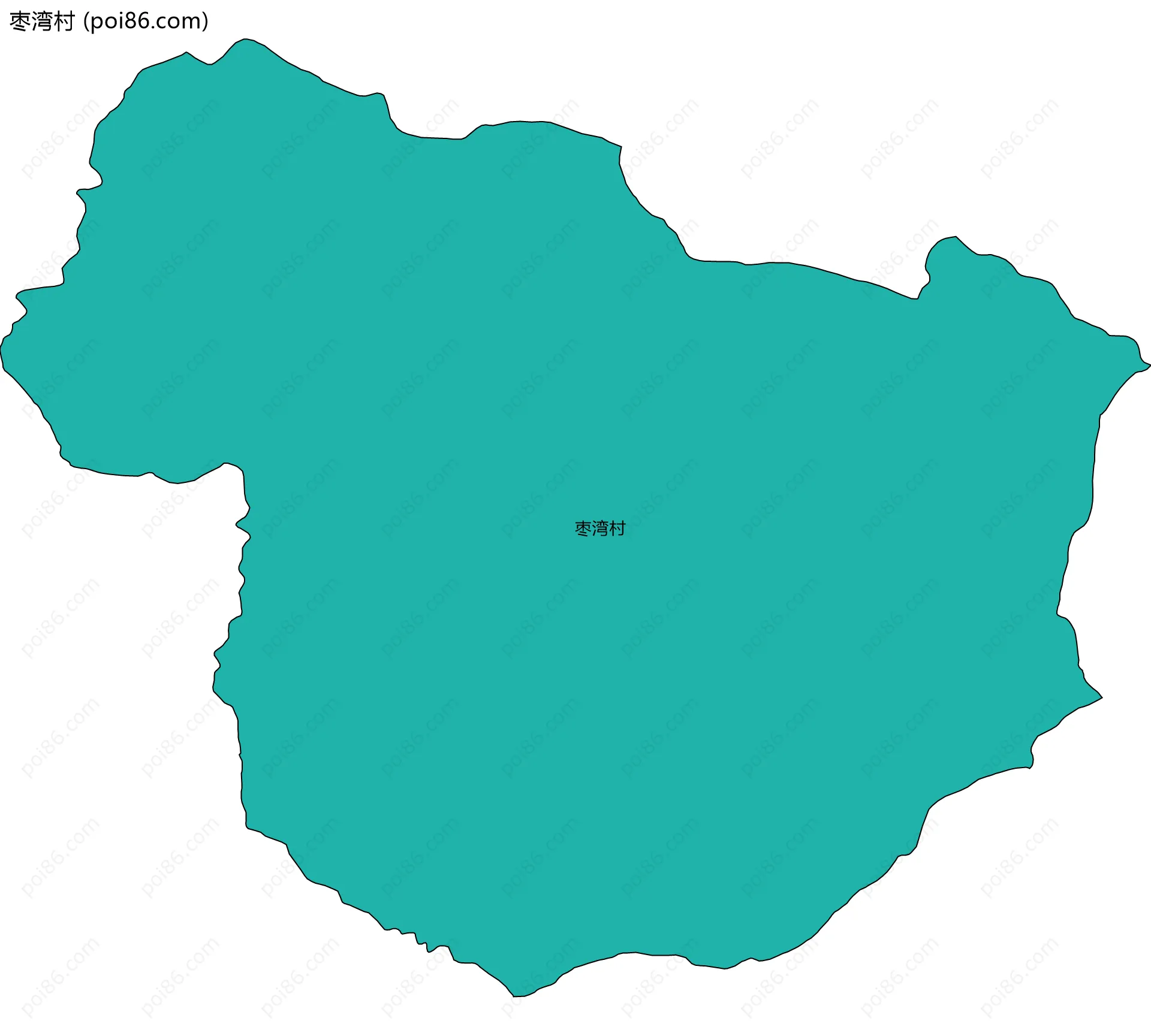 枣湾村边界地图