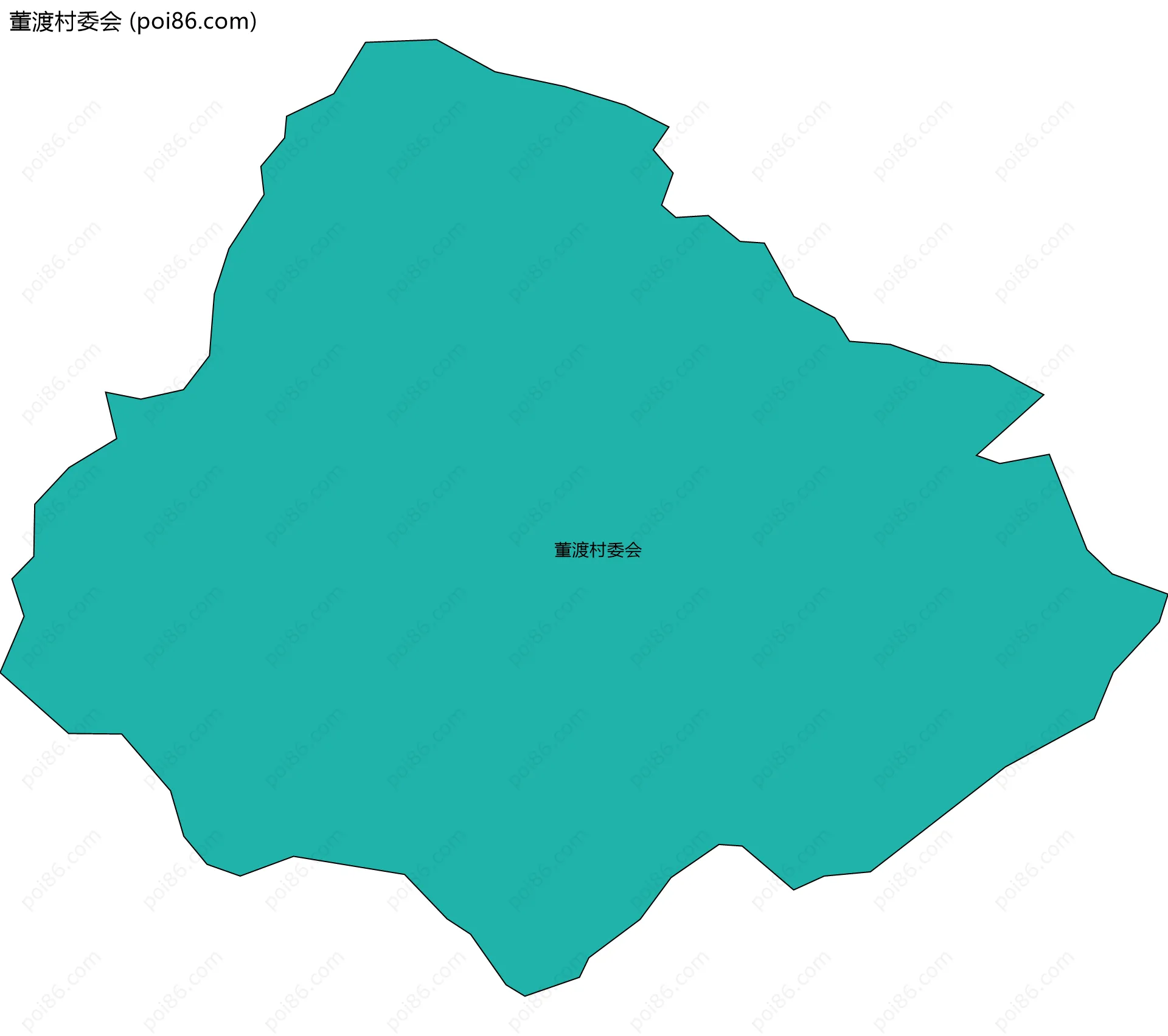 董渡村委会边界地图