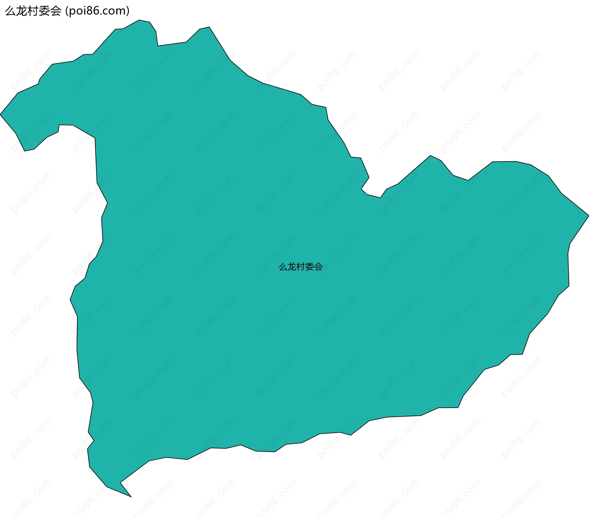 么龙村委会边界地图