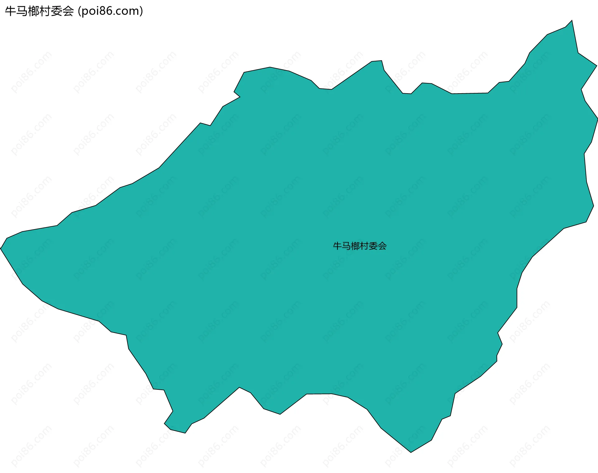 牛马榔村委会边界地图