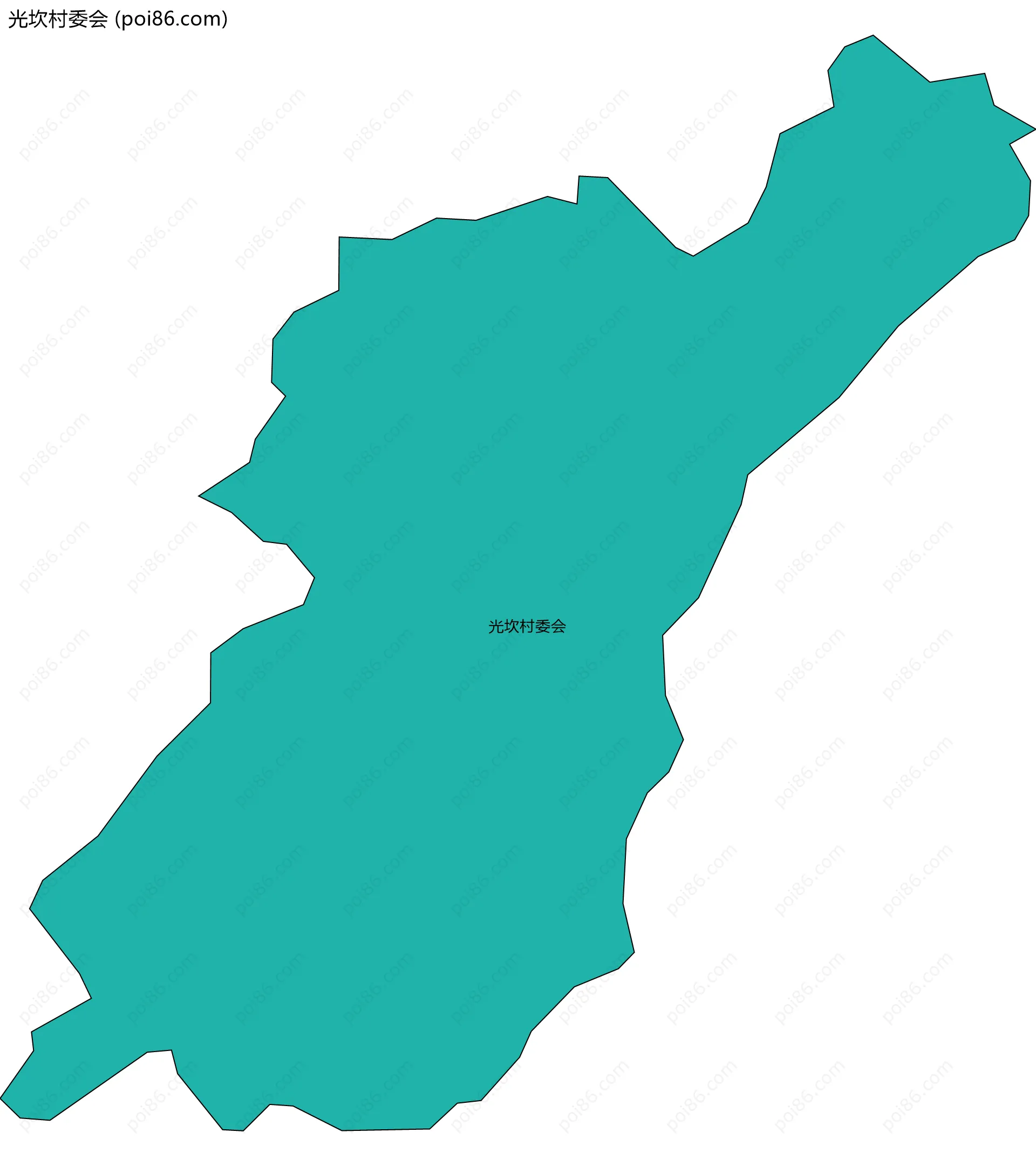 光坎村委会边界地图