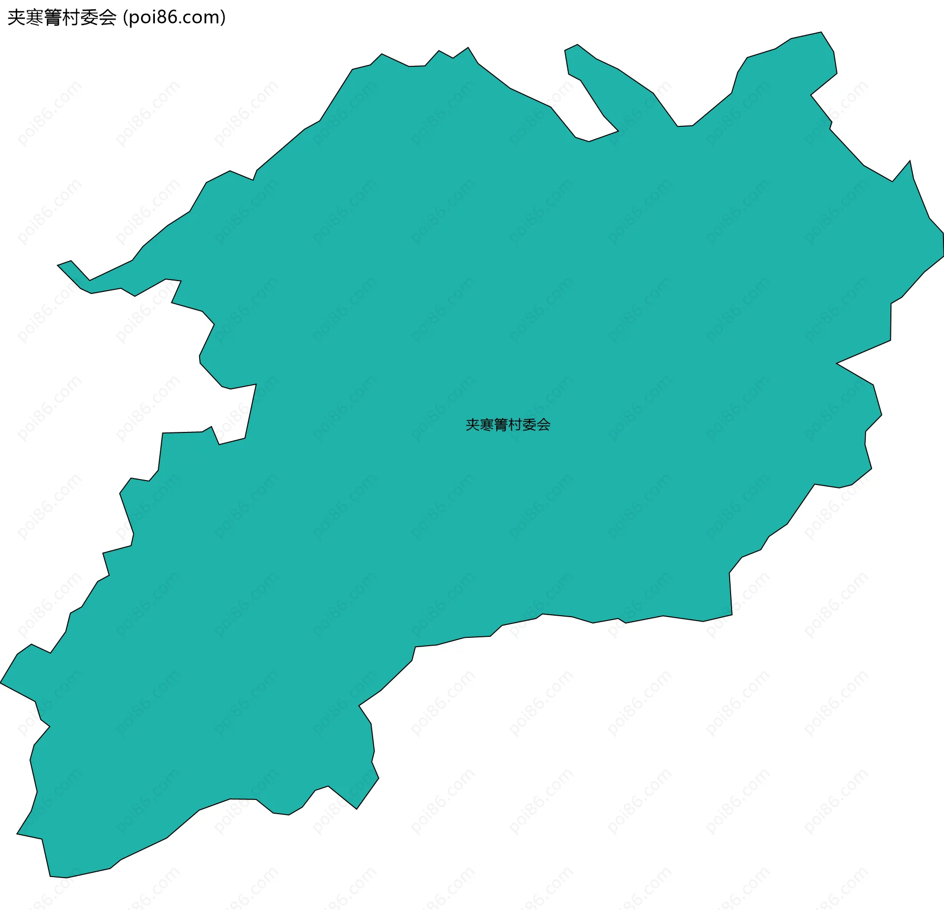 夹寒箐村委会边界地图